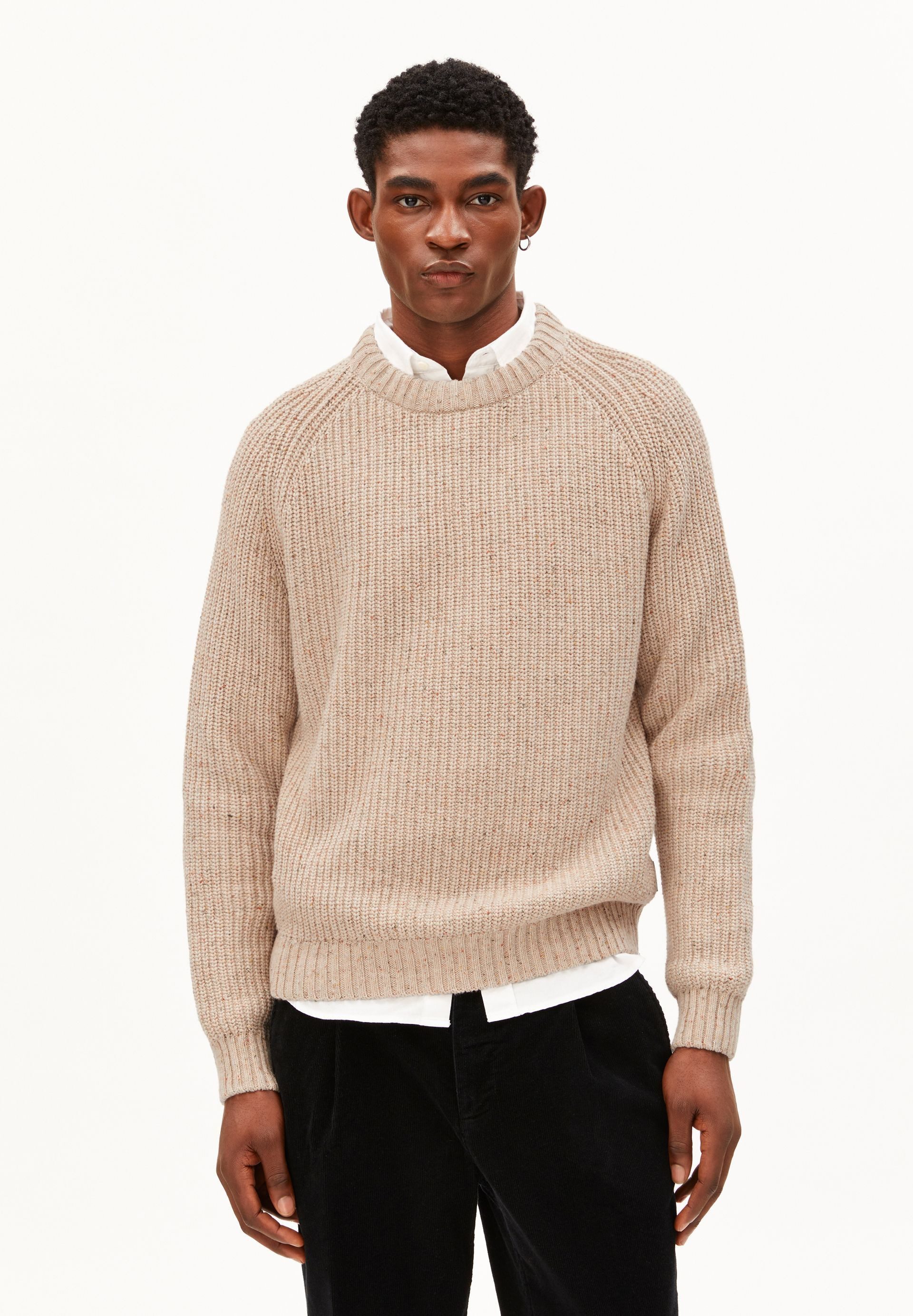Armedangels Strickpullover KIAANO TWEED Pullover aus recyclem Bio-Woll Mix Regular Fit