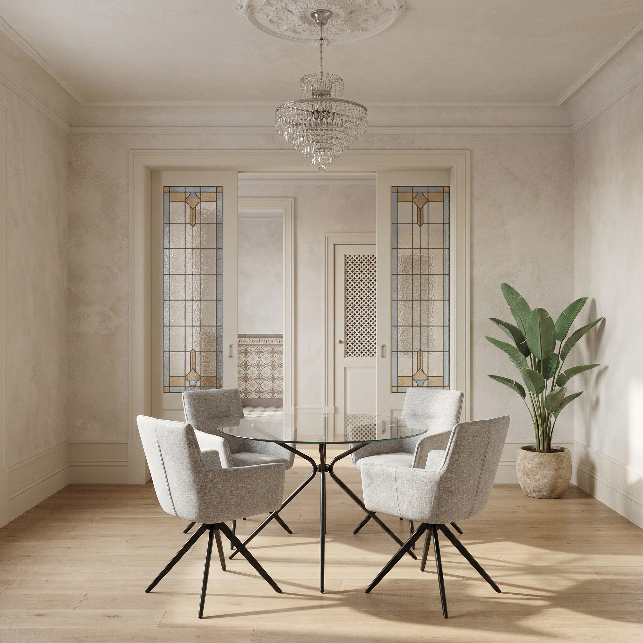 OTTO home Esszimmerstuhl Corrdell (Set, 2 St), Steppung im Polster