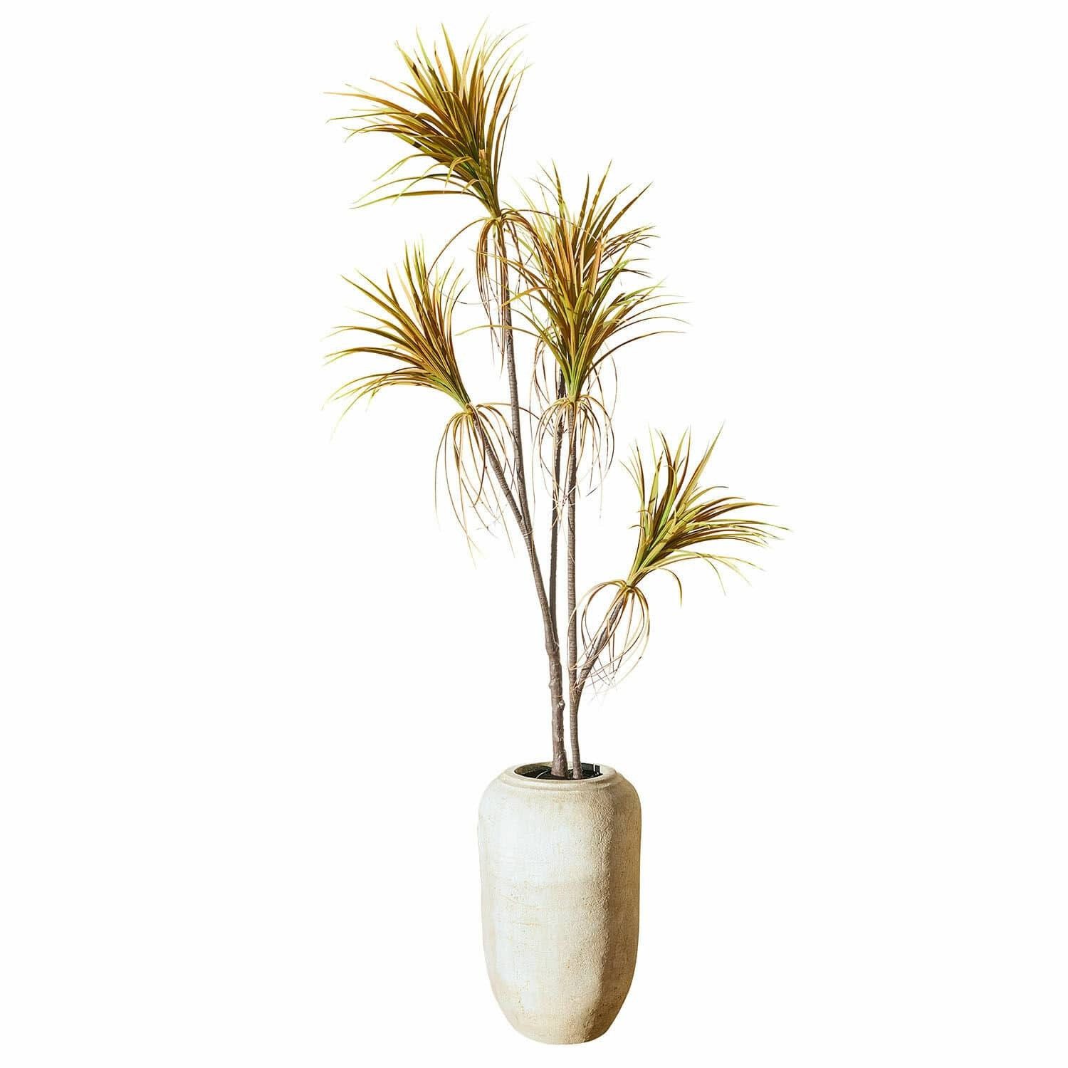 Kunstblume Deko-Topfpflanze Ancerac braun/grün, Mirabeau, Höhe 183.0 cm