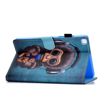 Wigento Tablet-Hülle Für Samsung Galaxy Tab A7 T500 / T505 2020 Motiv 64 Tasche Kunst Leder Hülle Etuis