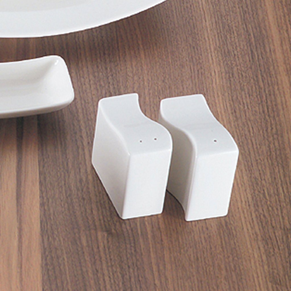 Villeroy & Boch Salzstreuer NewWave Salzstreuer, (1-tlg), Premium Porcelain, 1 Stck, mikrow.- & spülm.sicher