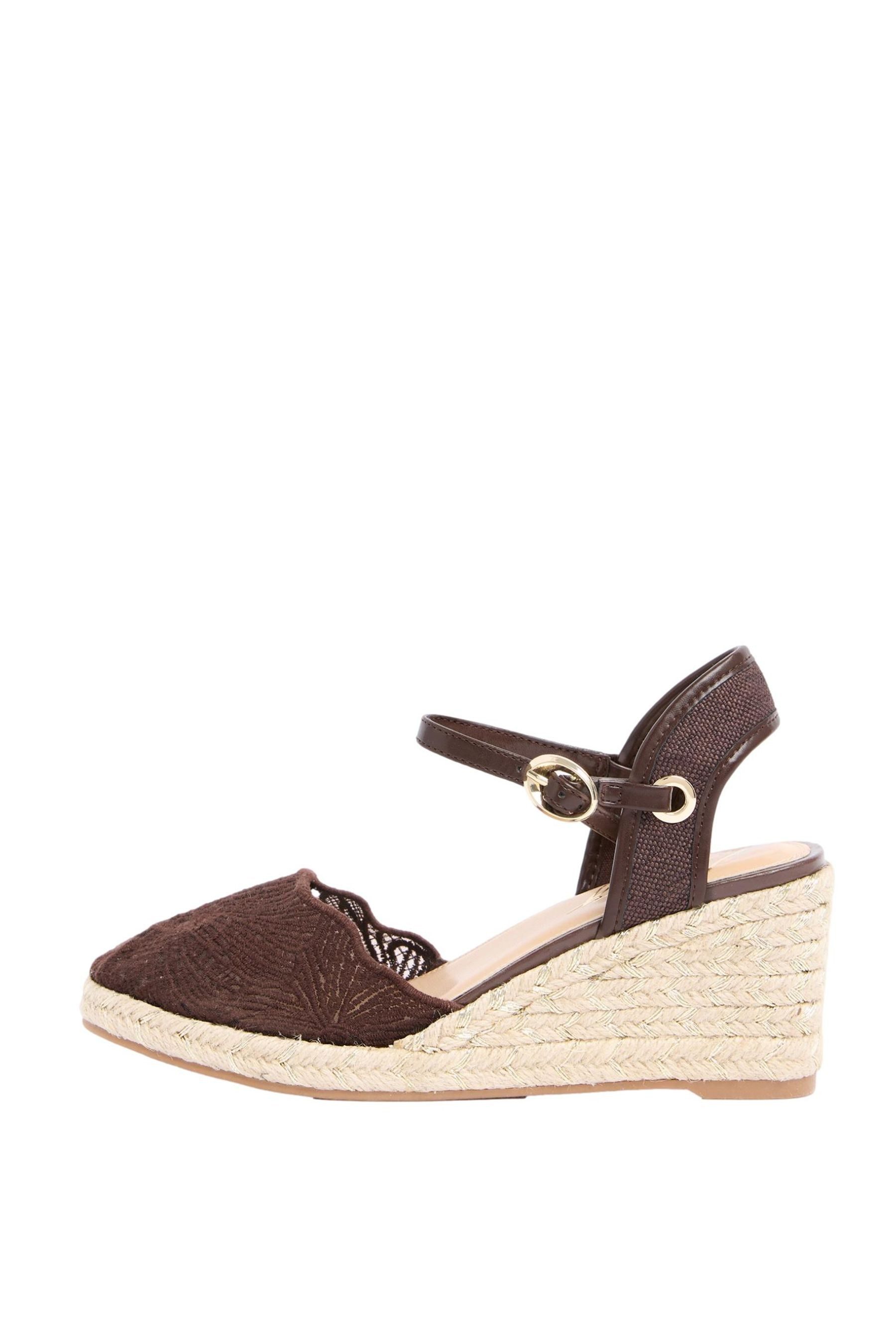 LIPSY Lipsy Espadrilles mit Keilabsatz, weite Passform Keilsandalette