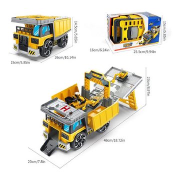 LBLA Spielzeug-Transporter LKW Baufahrzeug Autos Set Kinder, (14 Stück Set), Kinder Fahrzeuge Spielzeug, Weihnachtsgeschenk