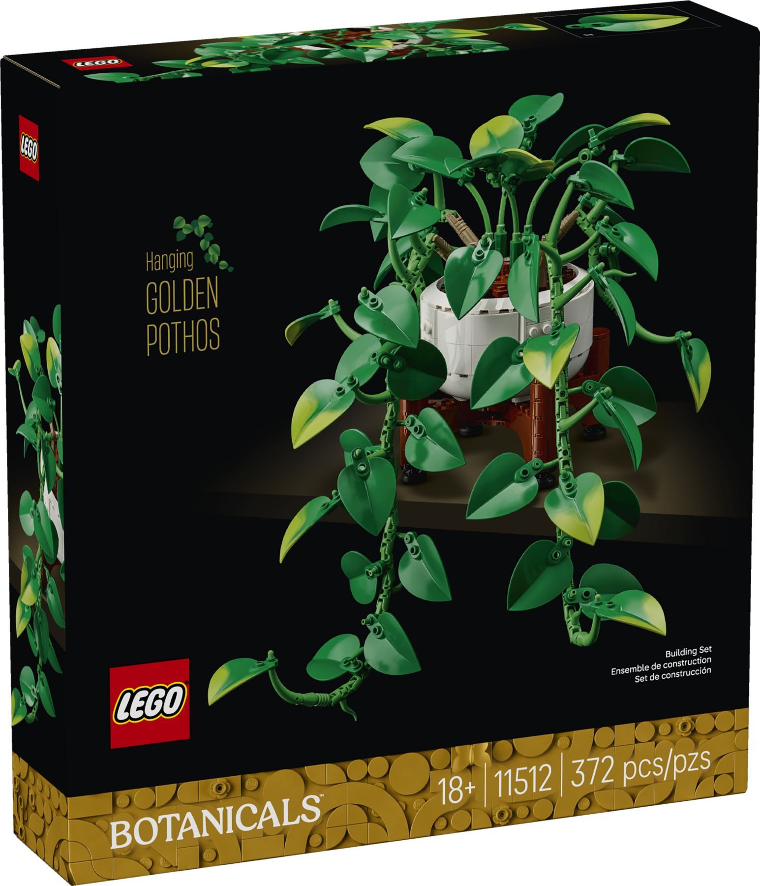 LEGO® LEGO Botanicals 11512 Hängende Efeutute Konstruktionsspielsteine, (Set, 372 St., 372 Teile)