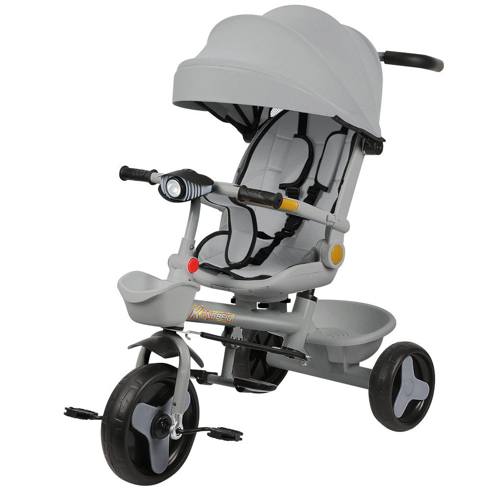 JEOBEST Dreirad Kinderdreirad mit Schubstange Baby Kinderwagen, Drehbarer S günstig online kaufen