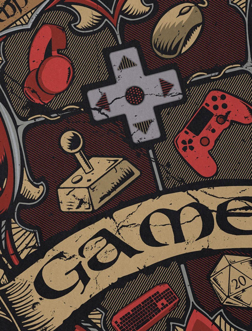 style3 T-Shirt Gamer Wappen spieleabend gesellschaftsspiel günstig online kaufen