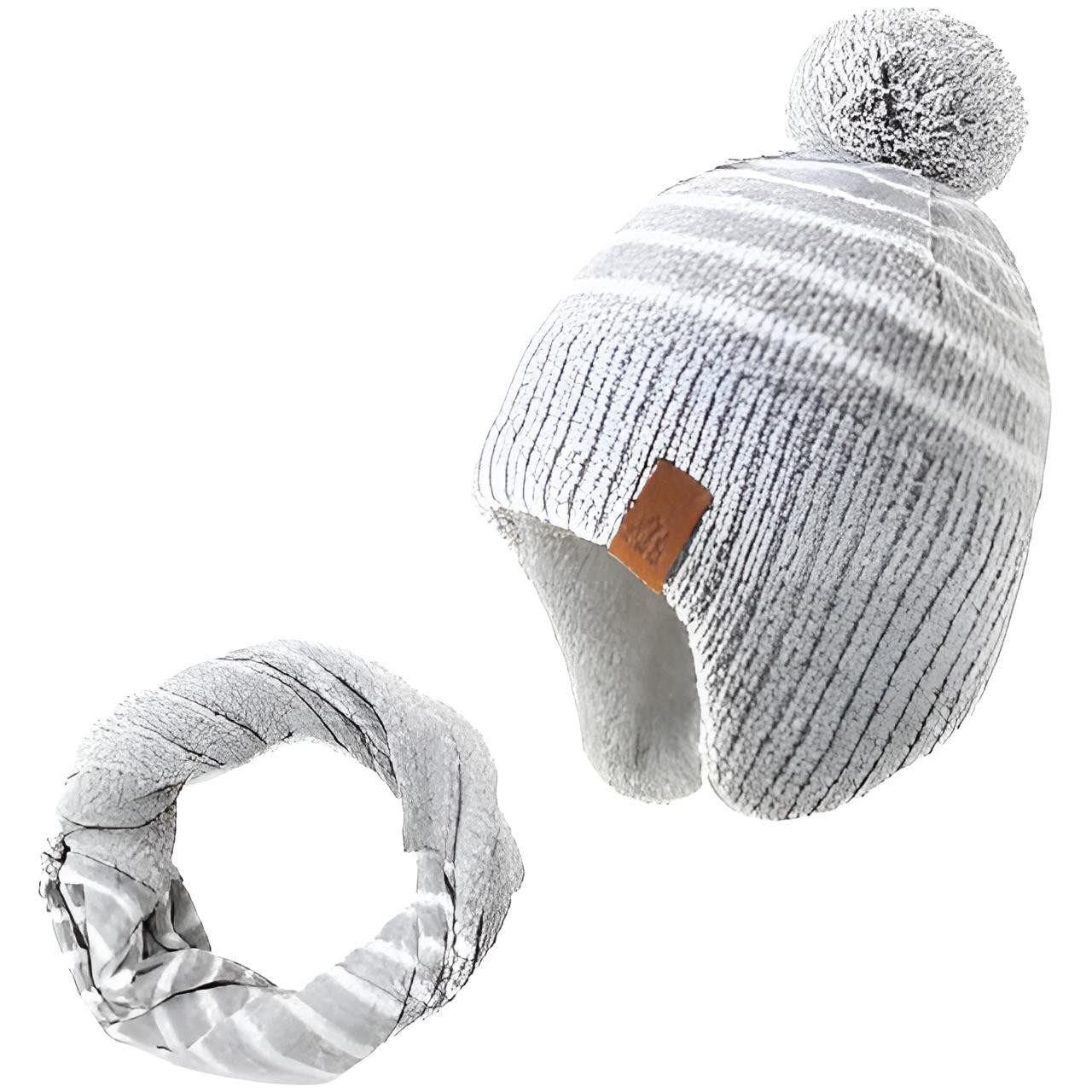 Diyarts Beanie (Vielseitiges Baby-Set, Kindermütze, 2-St., Kuschelige Eleganz für Kleine, Kinder) Leicht & Atmungsaktiv, Doppellagiges Acryl-Design, Wintermütze