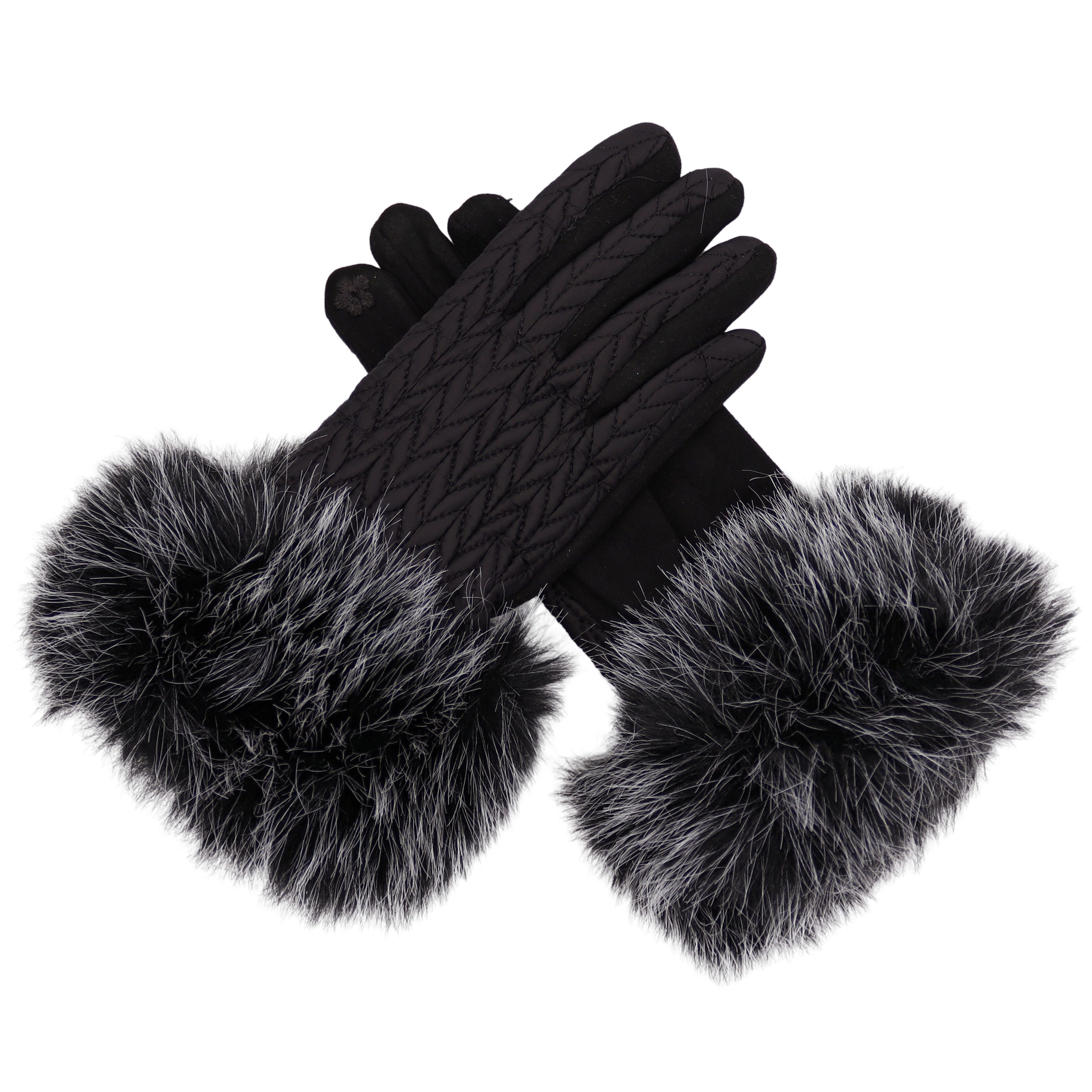 MIRROSI Fleecehandschuhe Stepp Handschuhe gefüttert Warm OneSize warm ideal günstig online kaufen