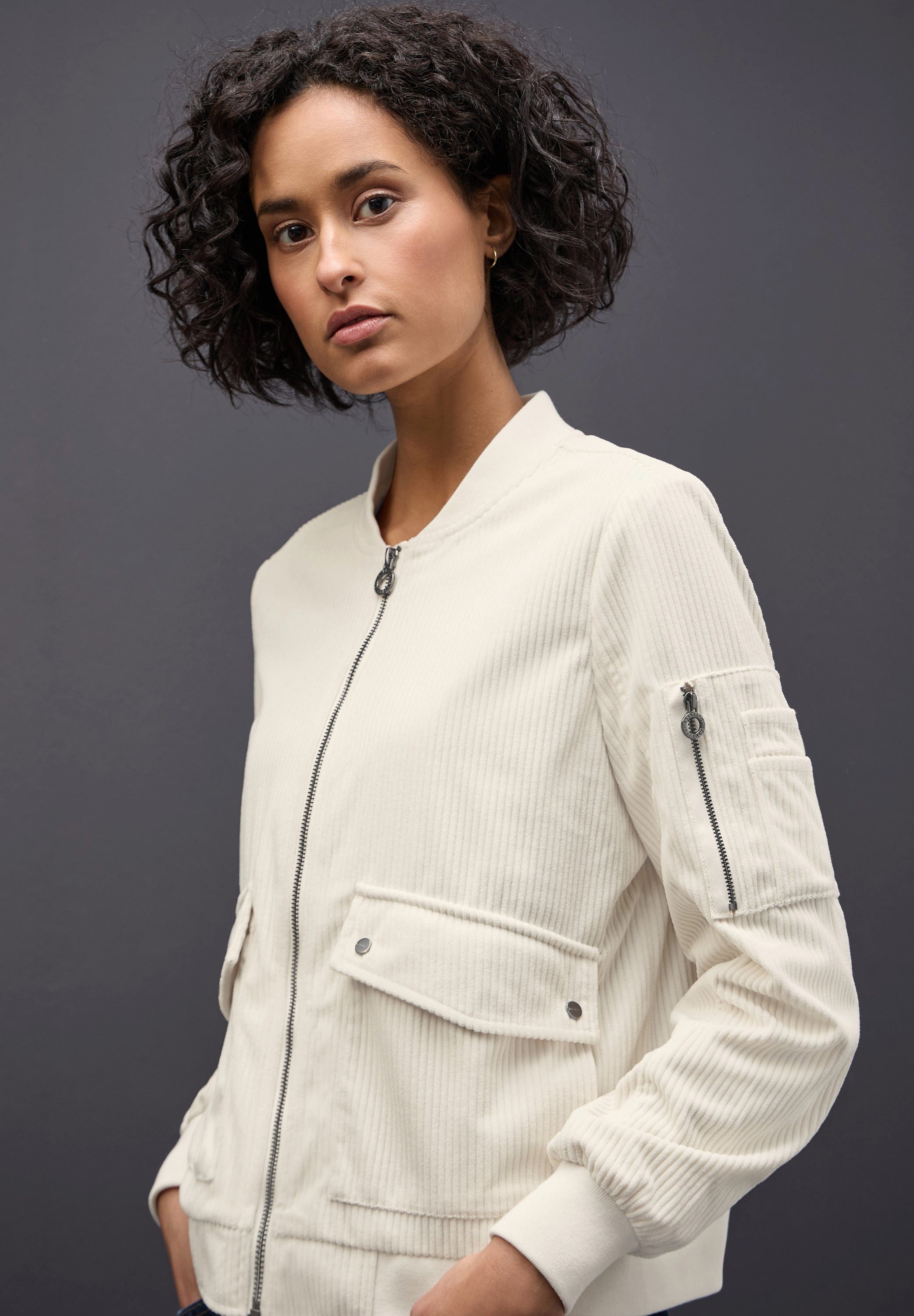 STREET ONE Cordjacke Softer Cord-Blouson (1-St) günstig online kaufen