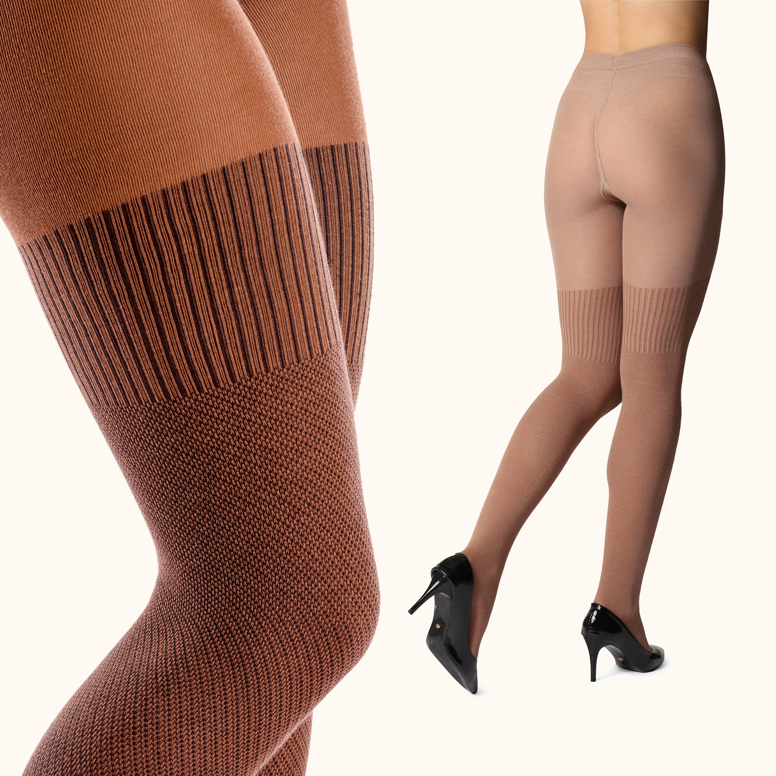 Bellivalini Strumpfhose 2er Pack Damen Strumpfhose aus Baumwolle BLV-1116 (1 St) – Bild 4 von 5