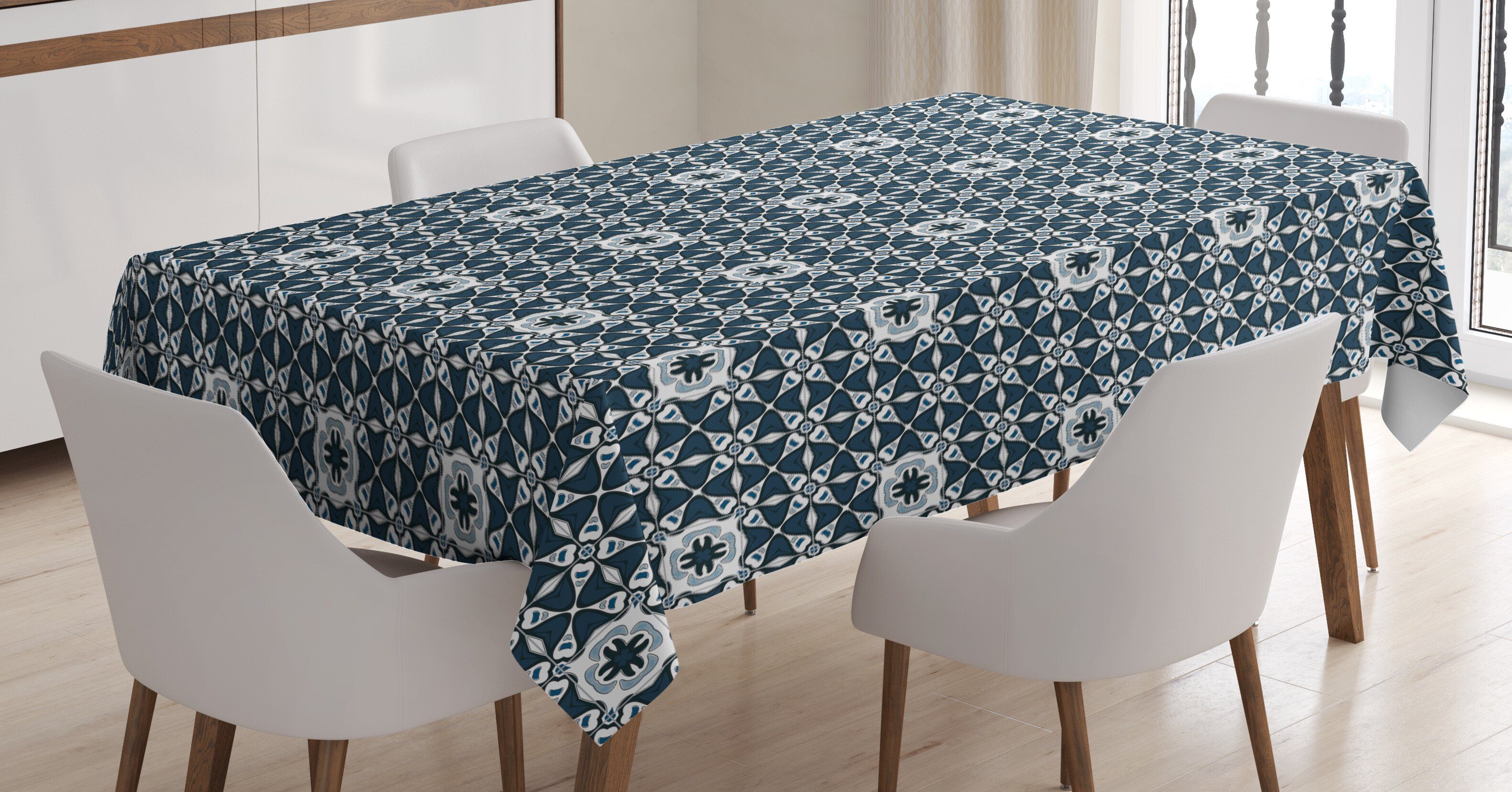 Tischdecke Bereich Für Azulejo-Mosaik-Fliesen Außen den Abakuhaus Klare traditionell Farben, Waschbar Farbfest geeignet