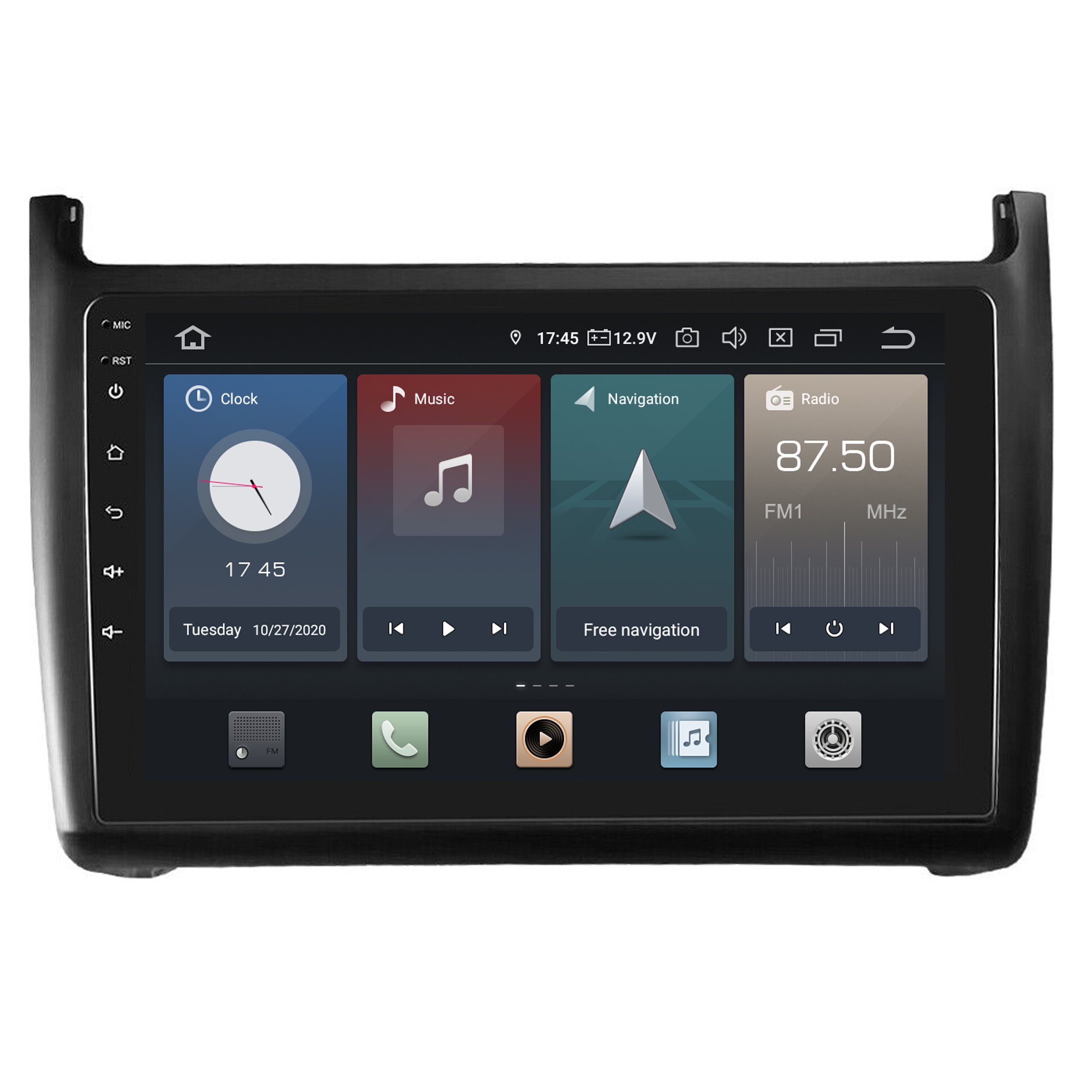 TAFFIO Für Volkswagen Polo V 6C 6R 9" Touch Android Autoradio GPS CarPlay Einbau-Navigationsgerät