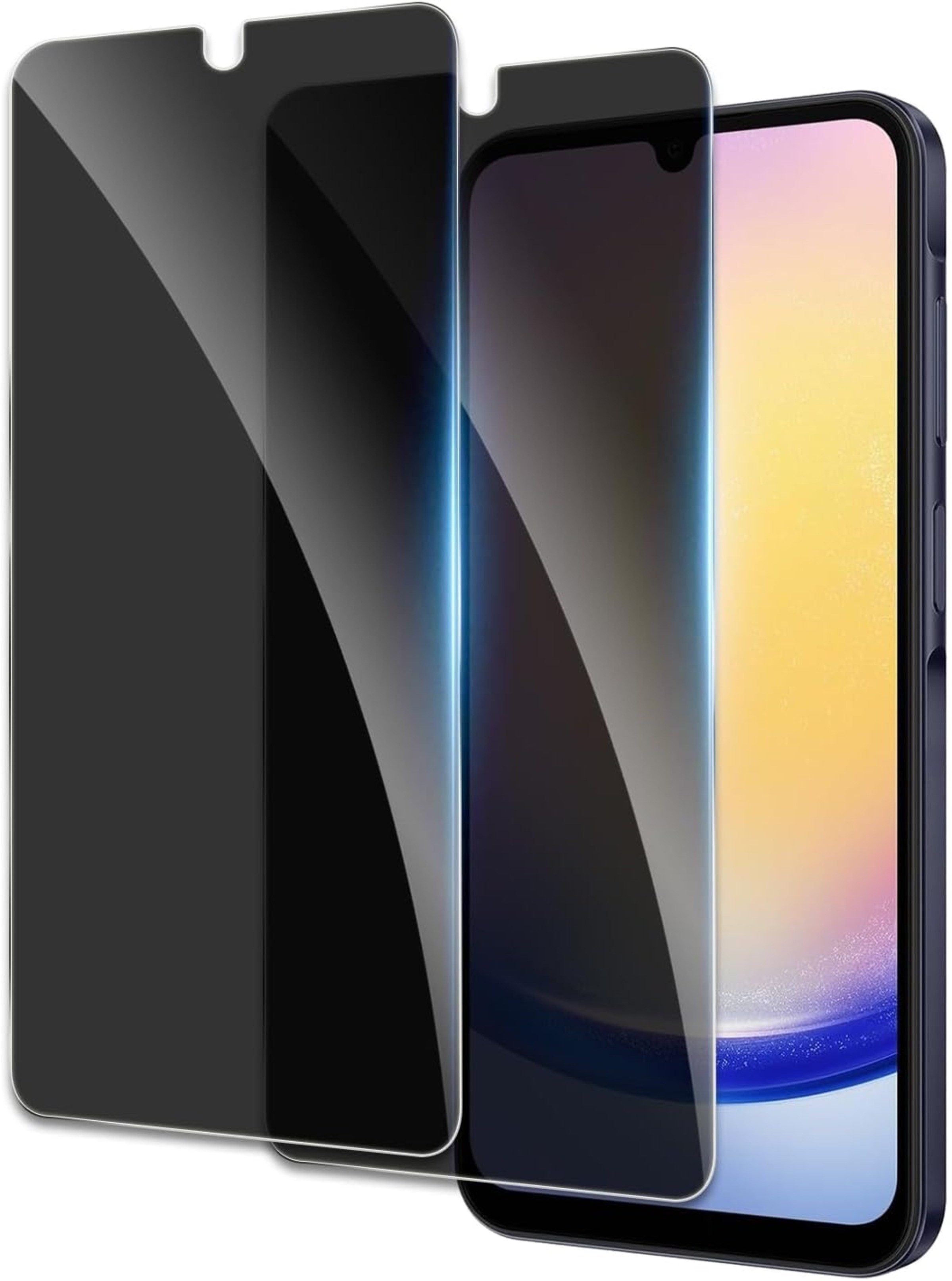 Baker Sichtschutzfolie 2x Panzerglas Blickschutz Samsung Galaxy A55 A54 A35 A34 A14 A15 A25, (2 Pack), A16 A04 A05 A17 A56 A36 A26 Privacy Schutzglas Schutzfolie