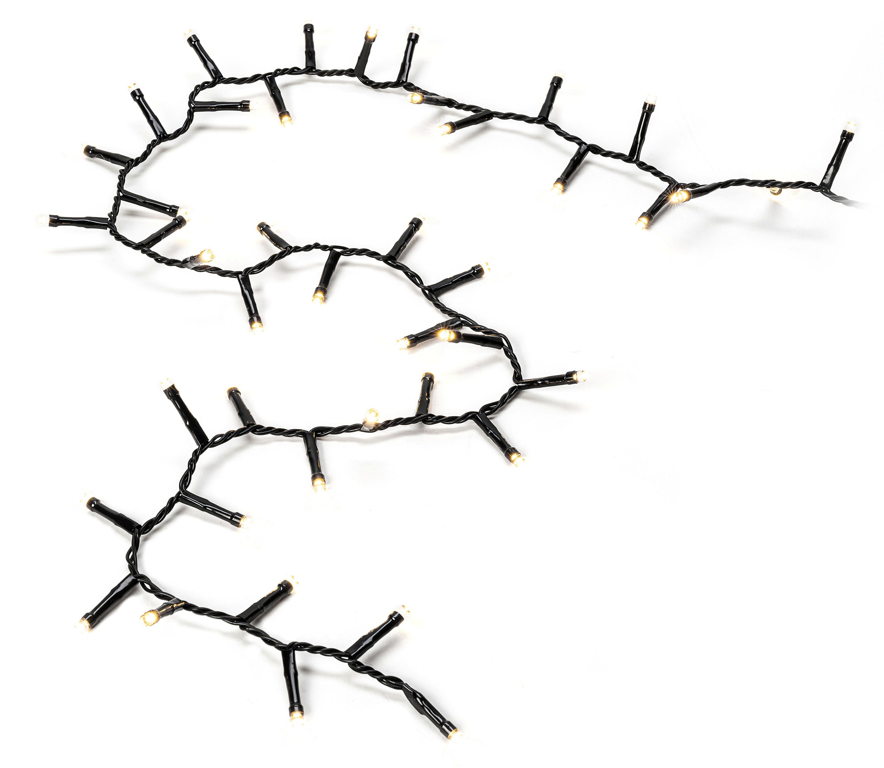 KONSTSMIDE LED-Lichterkette Weihnachtsdeko aussen, 2000 warm weiße Dioden