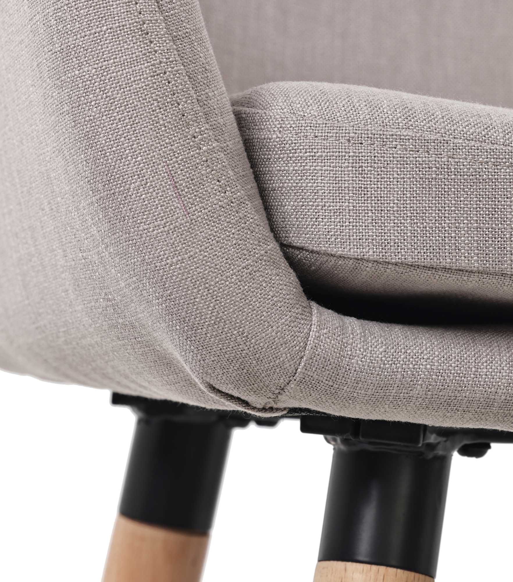 CLP Barhocker Grant (2er Set, 2 St., 2er), Stoffbezug, Buchenholzgestell