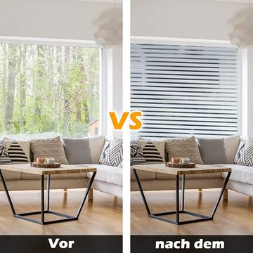 Fensterfolie Selbstklebend Sichtschutzfolie 3D-Laser Klebstofffreie, Clanmacy