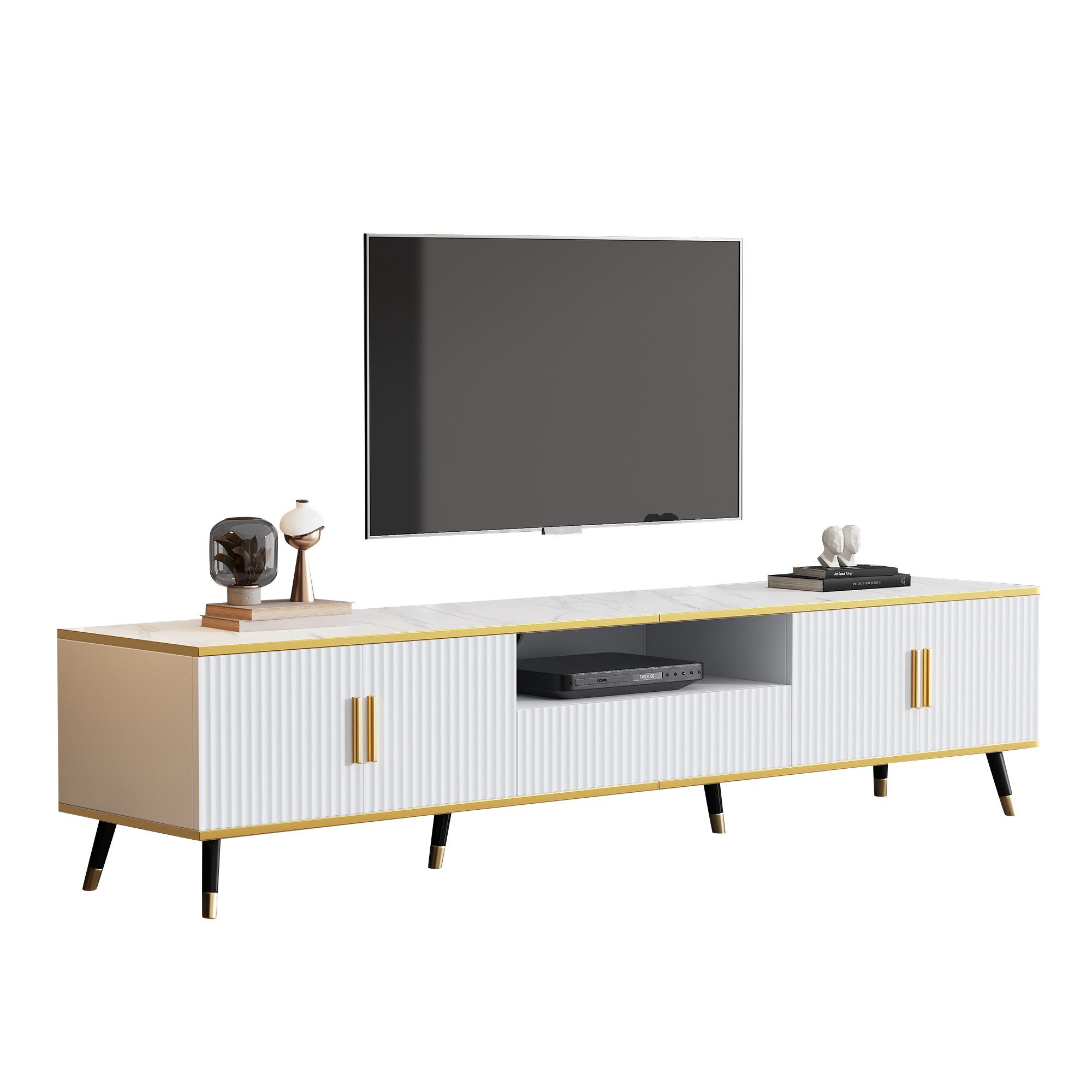 Lowboard mit Marmor-Optik