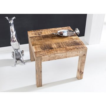Lomadox Couchtisch, Wohnzimmertisch Tisch aus Massivholz rustikal, B/H/T ca. 60/47/60cm