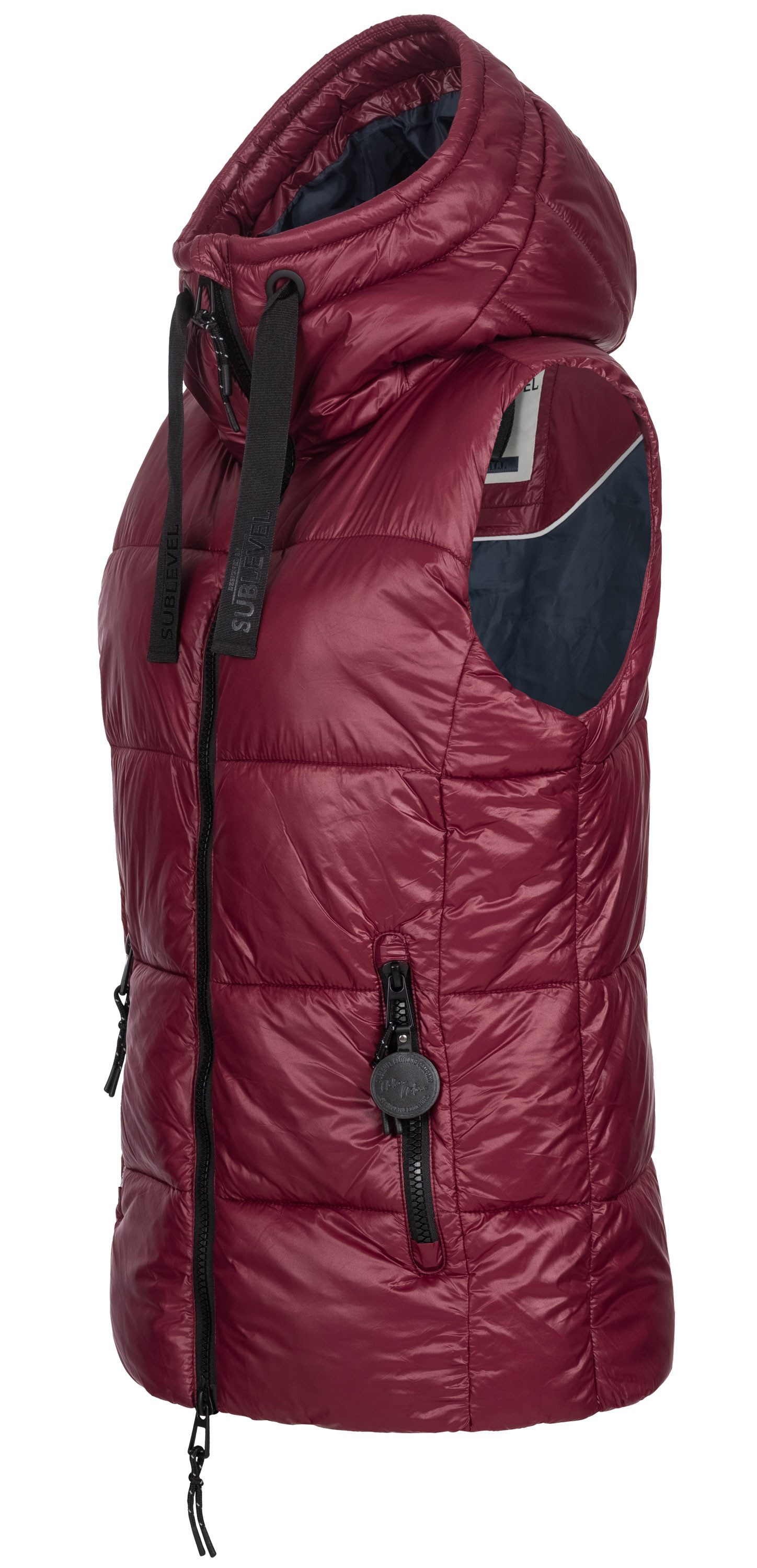 SUBLEVEL Steppweste Damen mit Kapuze Waistcoat günstig online kaufen