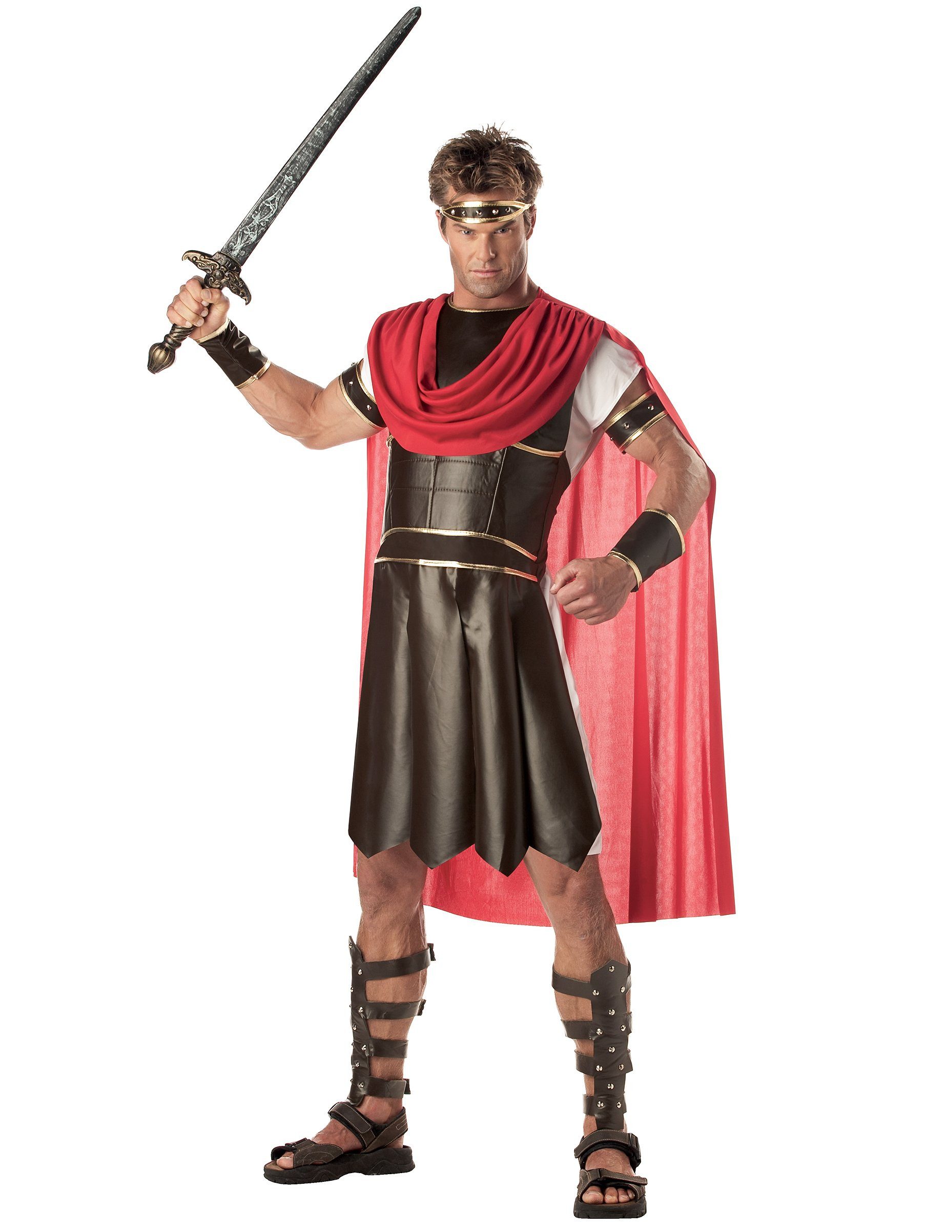 California Costumes Kostüm Herkules Römer Kostüm braun-rot