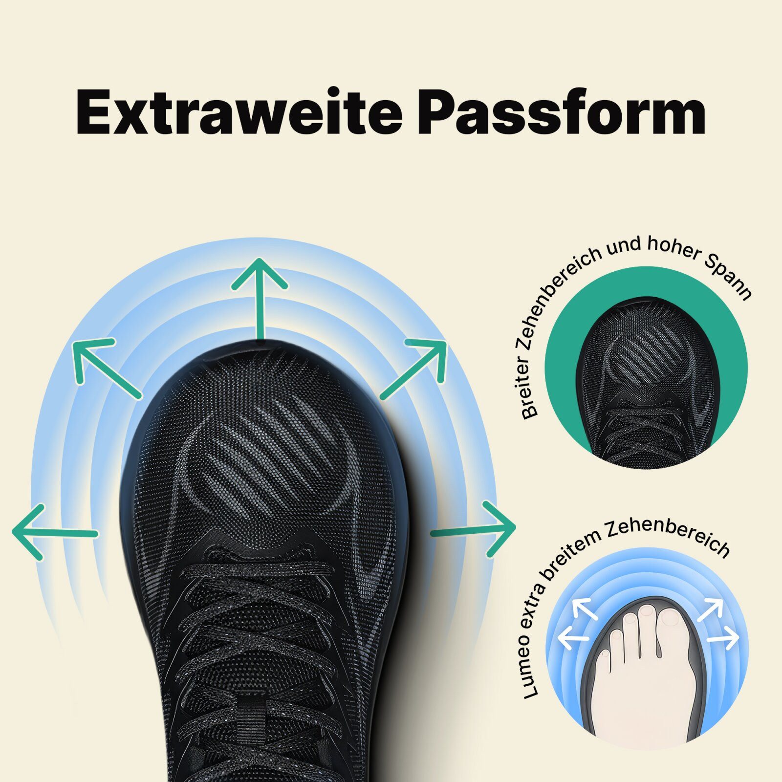 DOTALES Lumeo Sportschuhe – Sneaker-Look Mit Barfußgefühl Barfußschuh Minimalschuhe, Turnschuhe