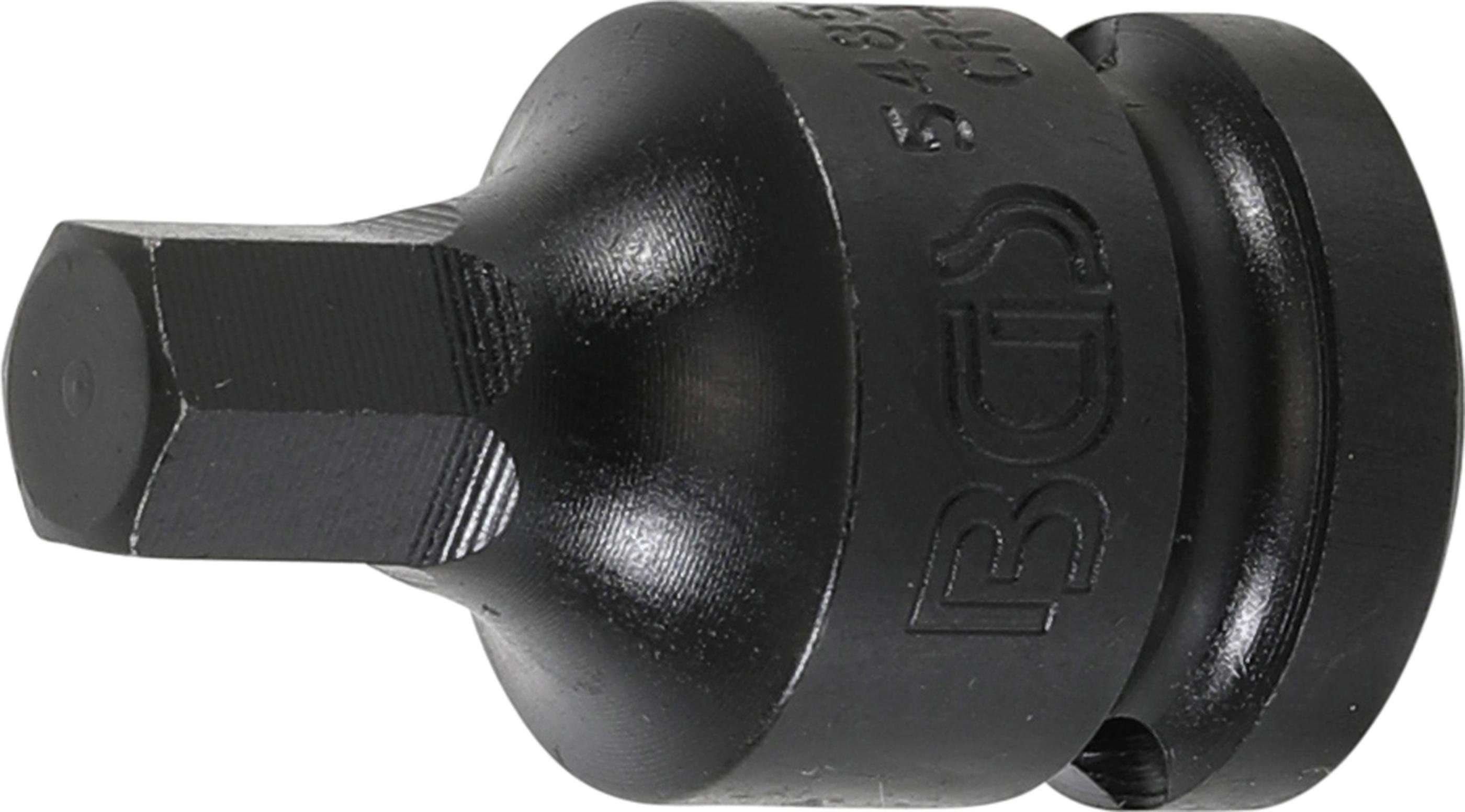 BGS technic 10 mm Antrieb (1/2), 12,5 Innensechskant Innenvierkant Kraft-Bit-Einsatz, mm Sechskant-Bit