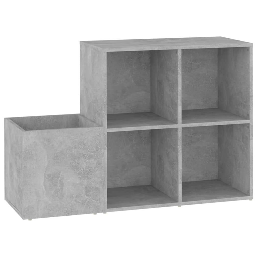 vidaXL Regalwürfel in Betongrau, LxBxH: 105x35,5x70 cm
