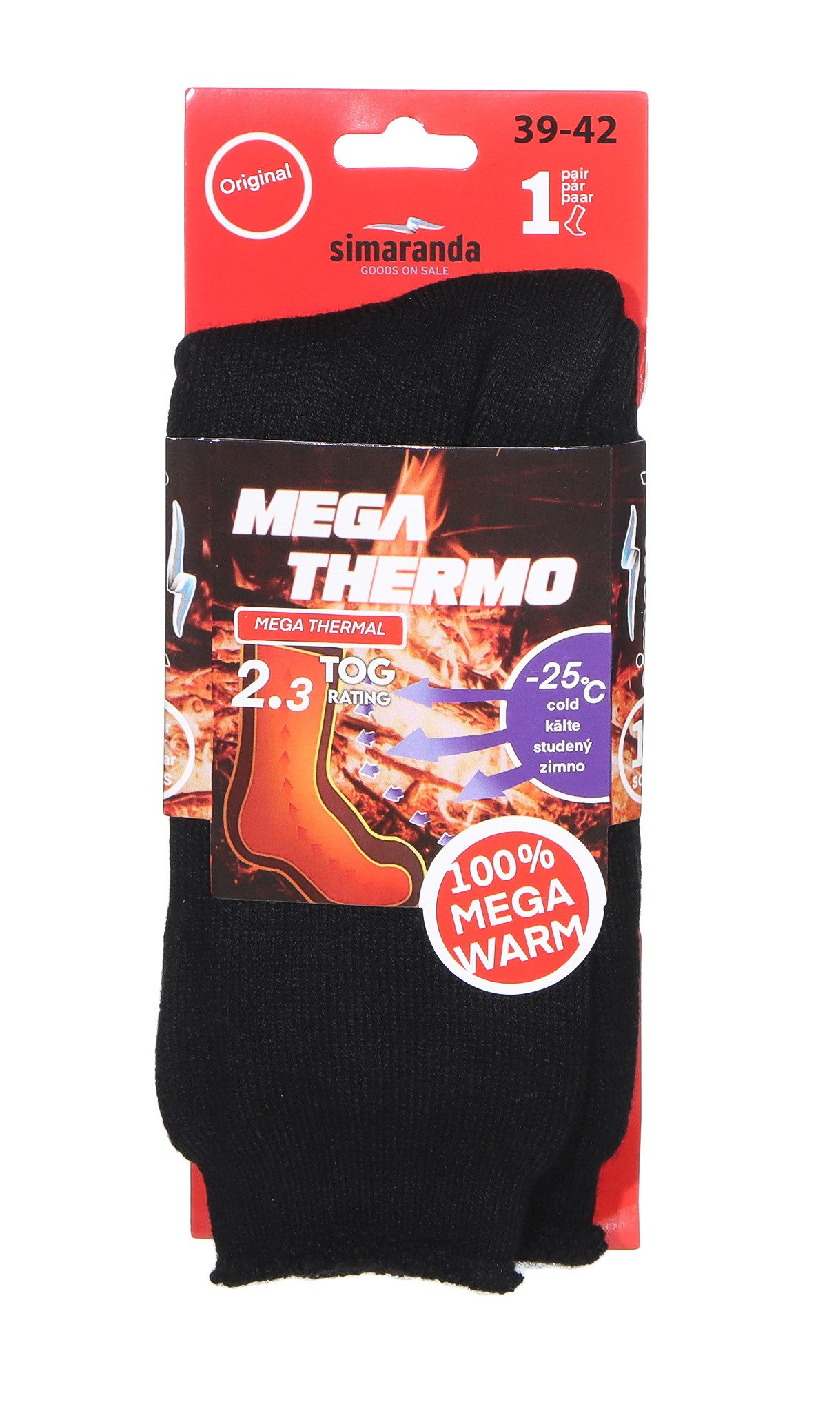 simaranda Thermosocken Herren Thermo Socken 8121 39-42 Schwarz 1 Paar (1-Pa günstig online kaufen