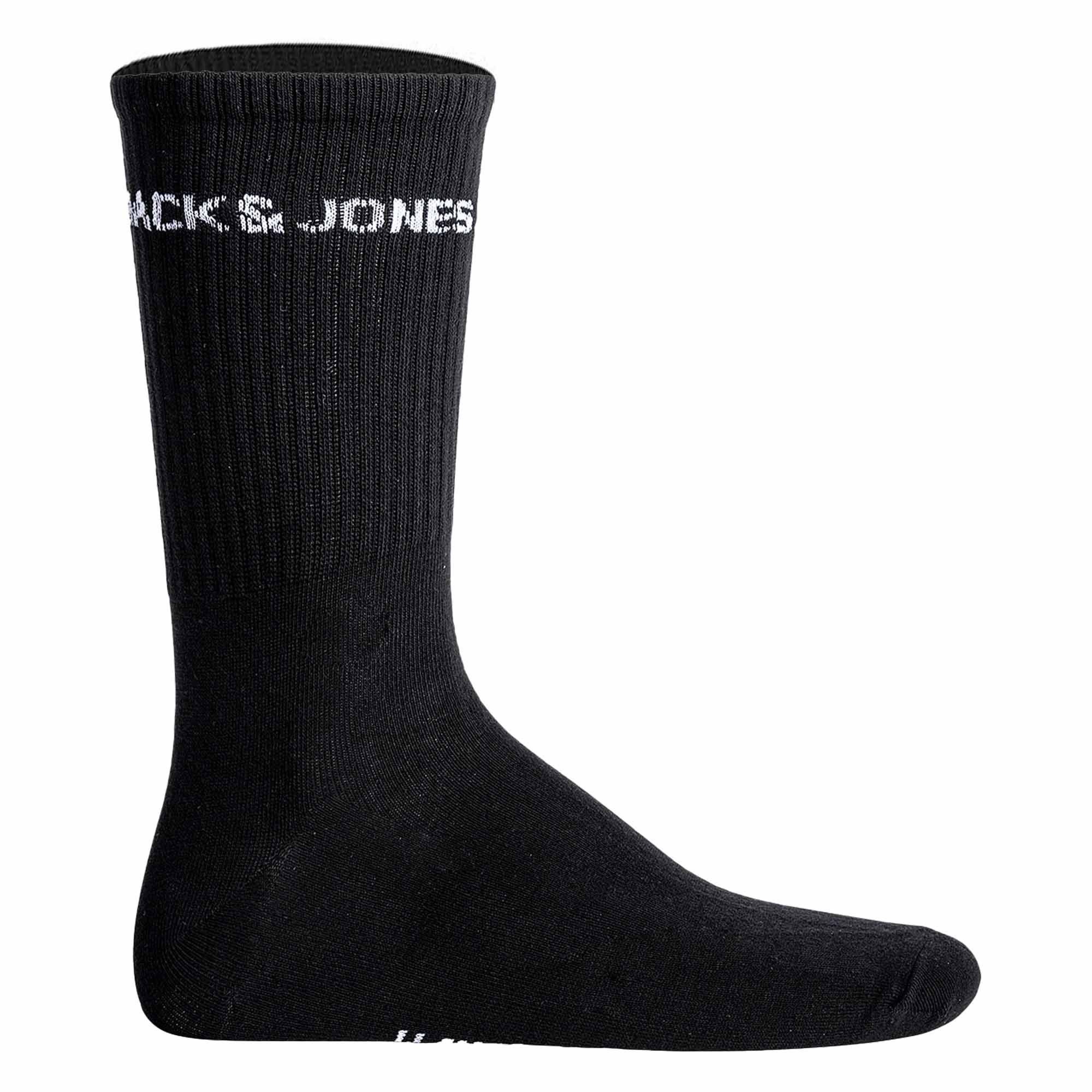 Jack & Jones Sportsocken Herren Socken 12er Pack Baumwolle JACLOGO 12 PACK (Packung, 12er Pack)