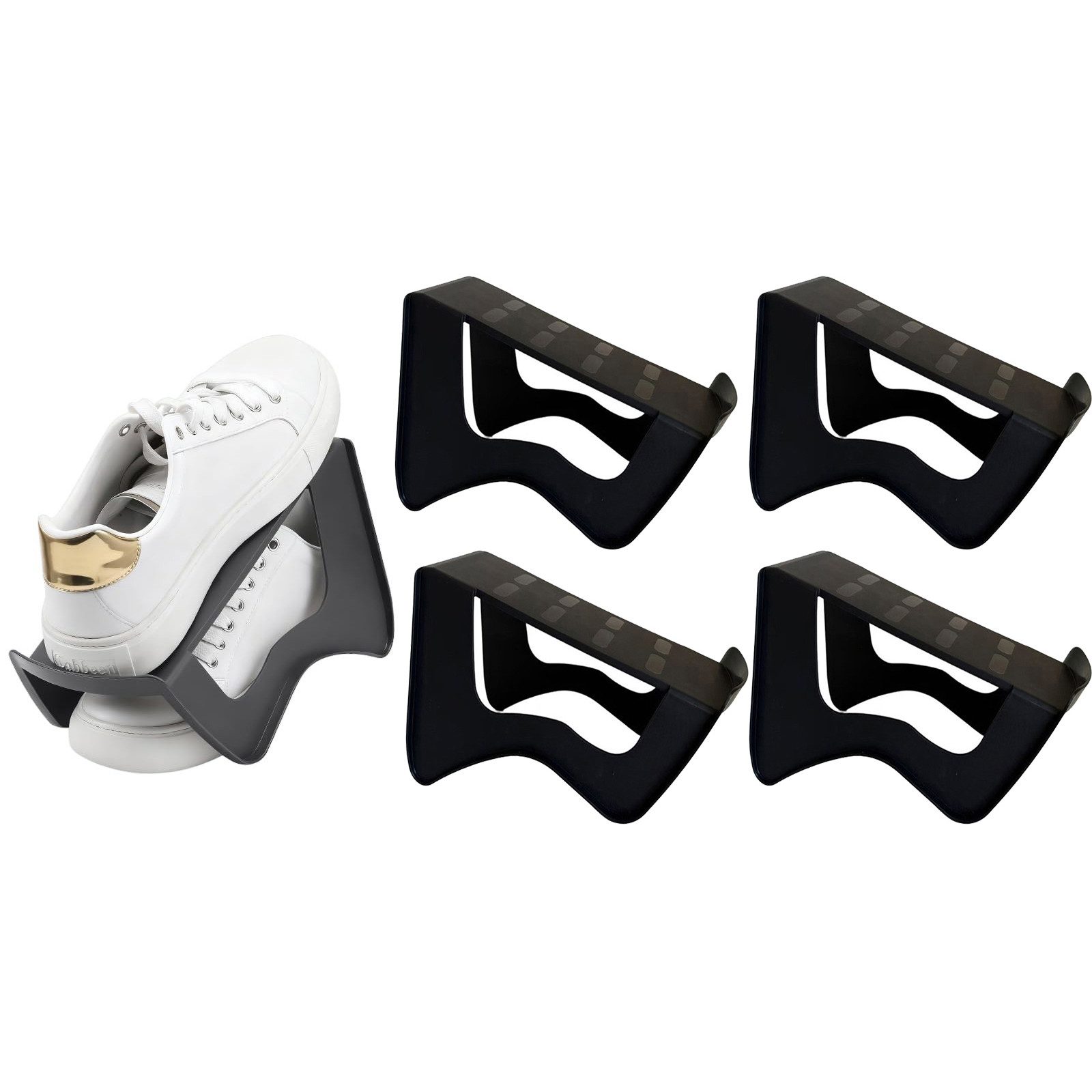 Zyronn Schuhstapler Doppelter Schuhorganizer, platzsparend & rutschfest, für Schuhschrank, Sneaker, Sandalen & mehr