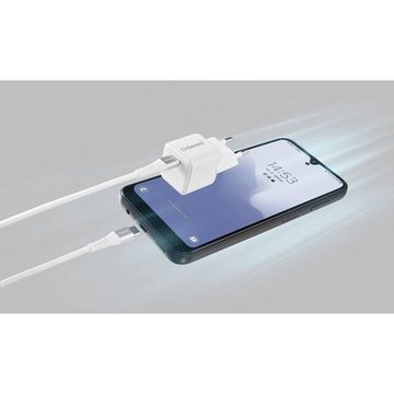 Intenso W30C GaN +C315C Nylon white USB-Ladegerät (GaN, USB Power Delivery (USB-PD)