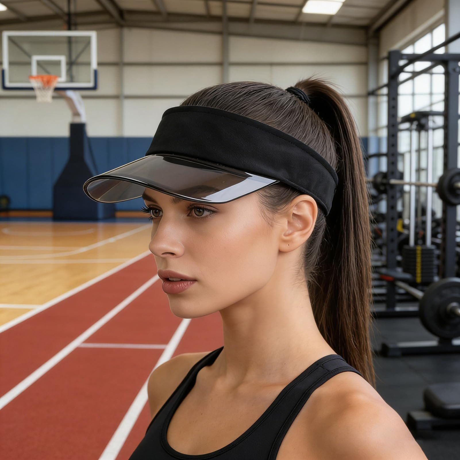 Zaewry Strohhut Sonnenvisier Sonnenhut Damen Visor Cap Sport Sonnenschutz Strand Sonnenblenden Hut UV Schutz Kappe Sommer für Golf Tennis