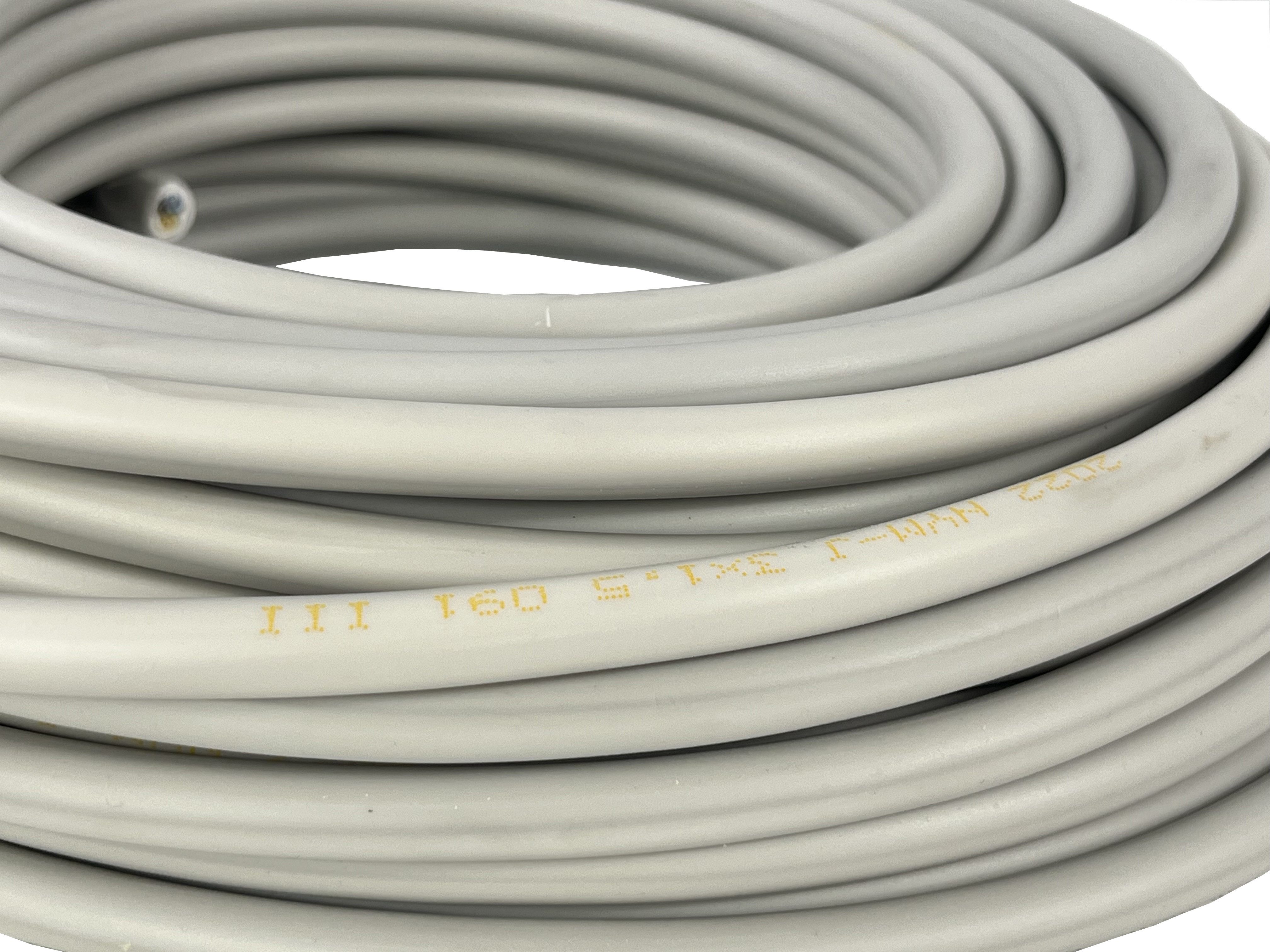VaGo-Tools Mantelleitung Stromkabel NYM-J 3 x 1,5 - 50m grau Stromkabel