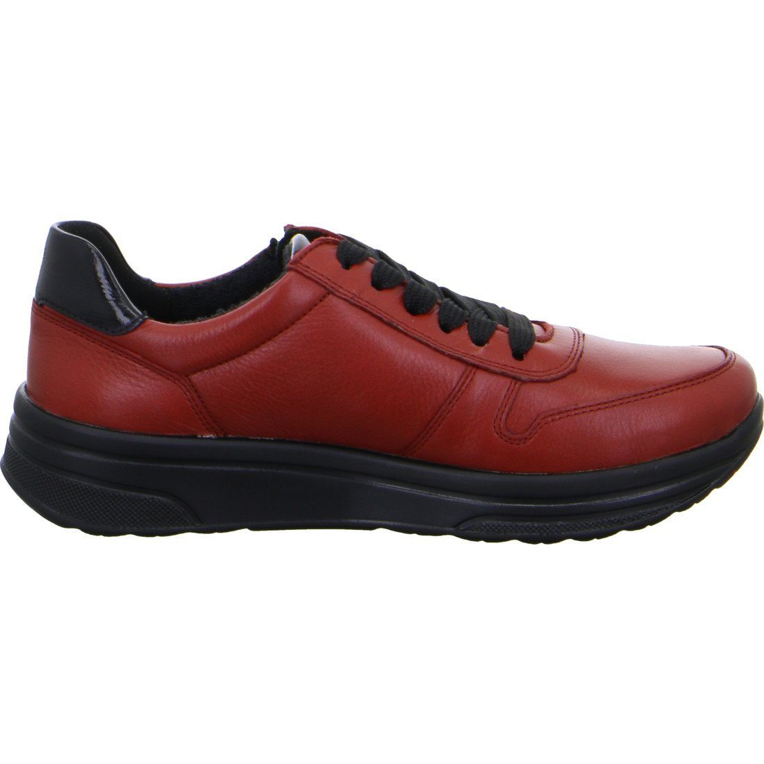 Schuhe, 049787 Glattleder Sapporo rot Ara Sneaker Damen Ara Sneaker -