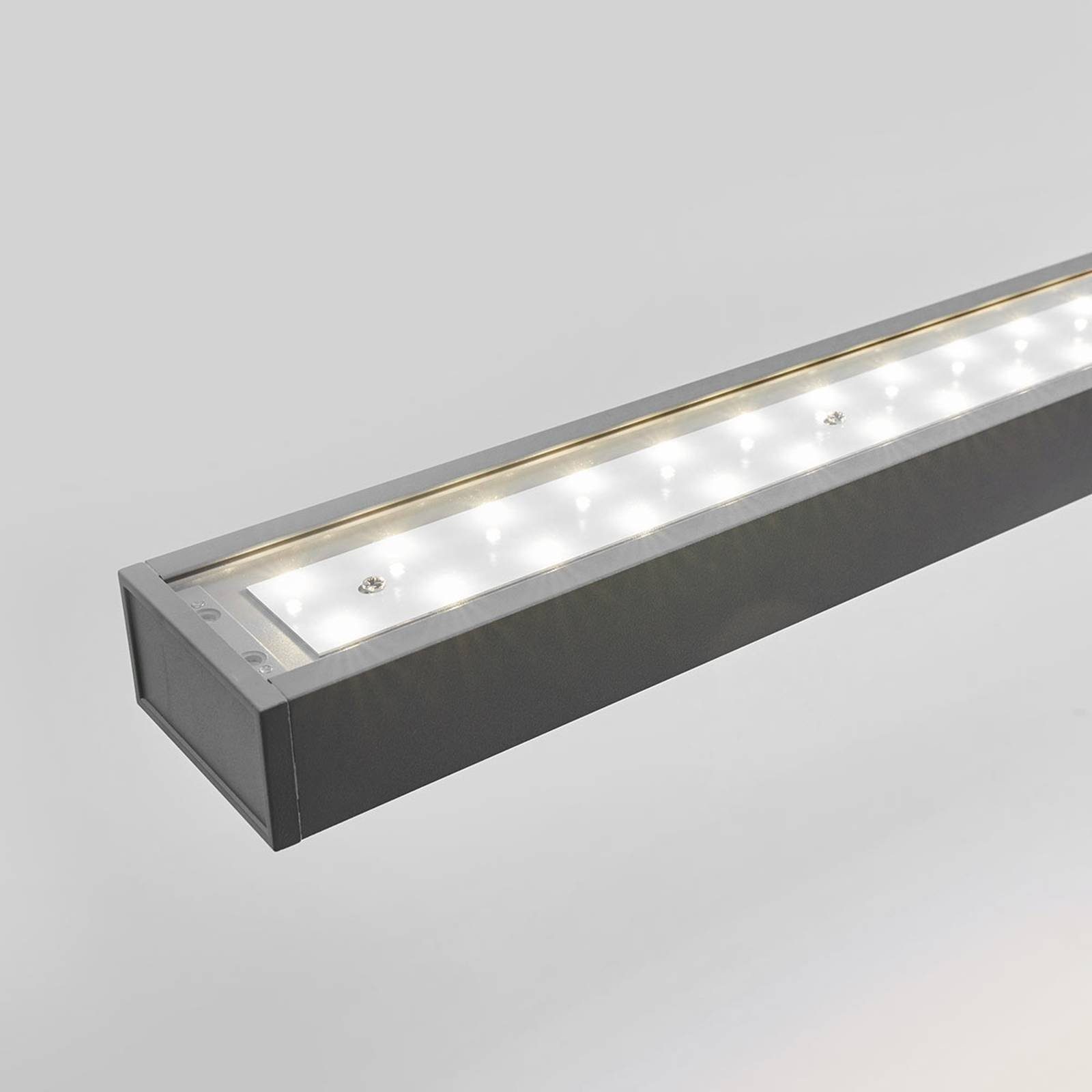 Arcchio (RAL universalweiß, Kunststoff, Modern, Leuchtmittel fest silber LED-Leuchtmittel 9006), inkl. Aluminium, Hängeleuchte Jolinda, verbaut,