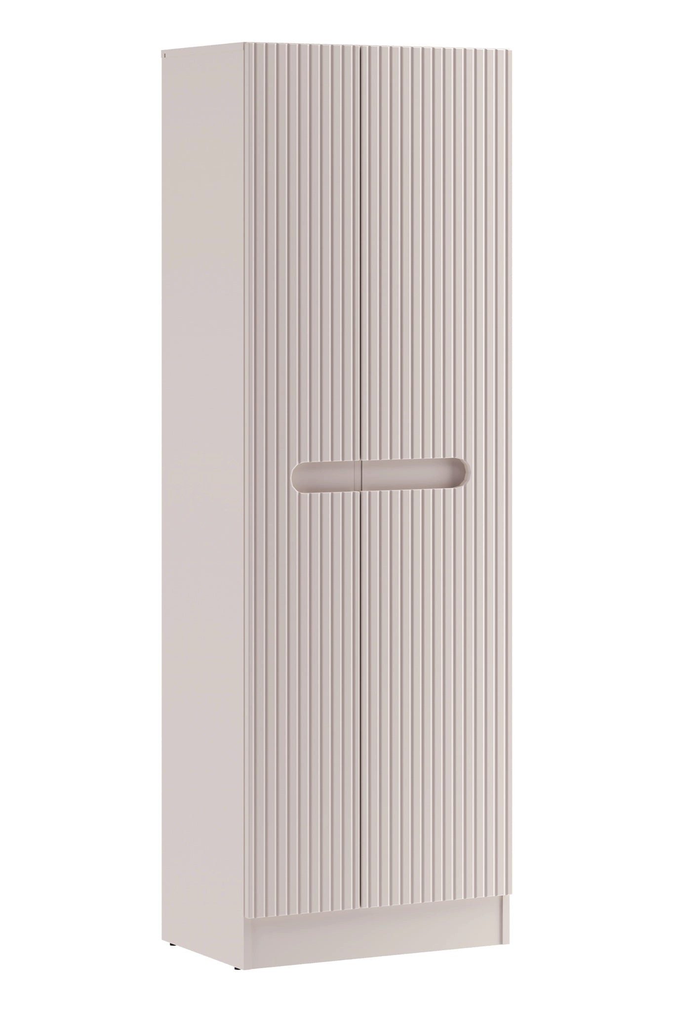 ROYAL24_MARKT Hochschrank Badezimmer-Hochschrank Novira Kaschmir matt 60×180,5×39 cm mit 2 Türen