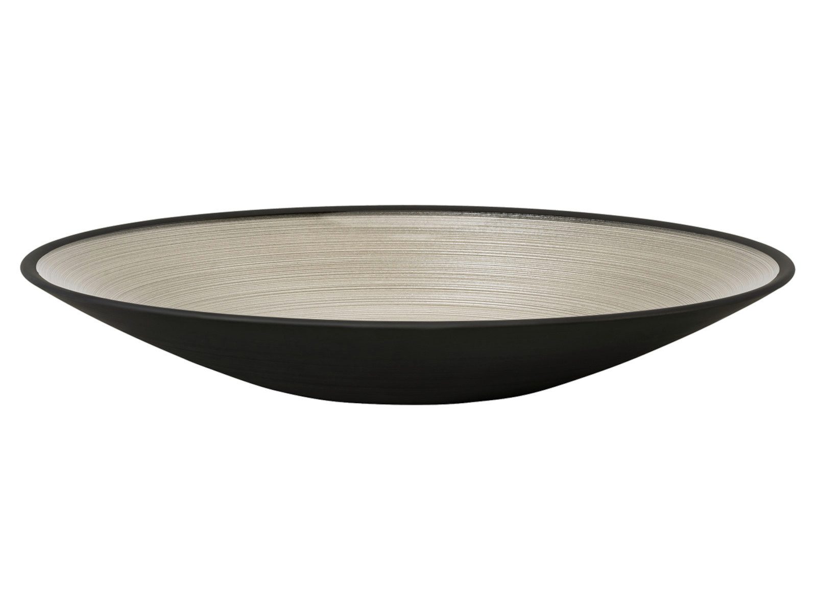 Rosenthal Schale Glass Bowls Black Schale flach 31 cm, Glas, (Schüsseln & Schalen)