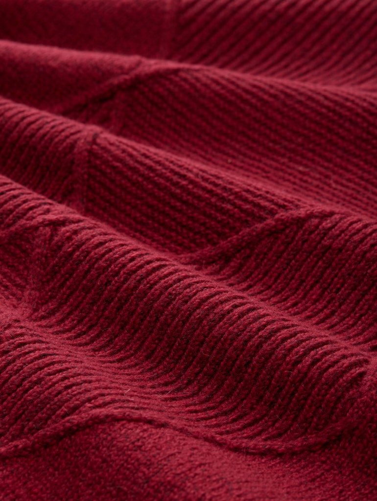 TOM TAILOR Strandkleid Strickkleid Rollkragen mit Seitenschlitzen günstig online kaufen