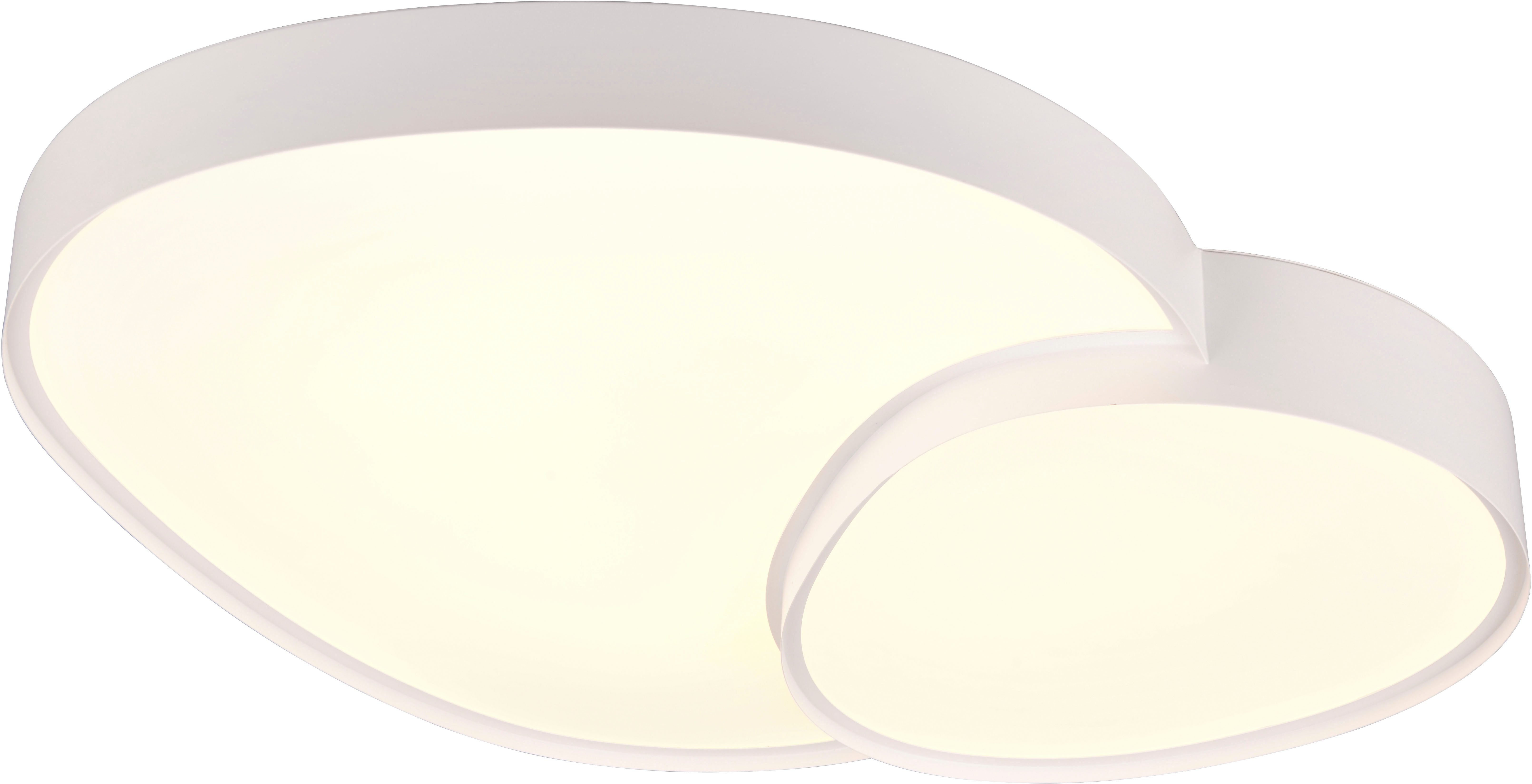 TRIO Leuchten LED Deckenleuchte RISE, LED Deckenlampe 45W 5300 Lumen warmweiß bis kaltweiß 2700-6500K, Dimmfunktion, LED fest integriert, …