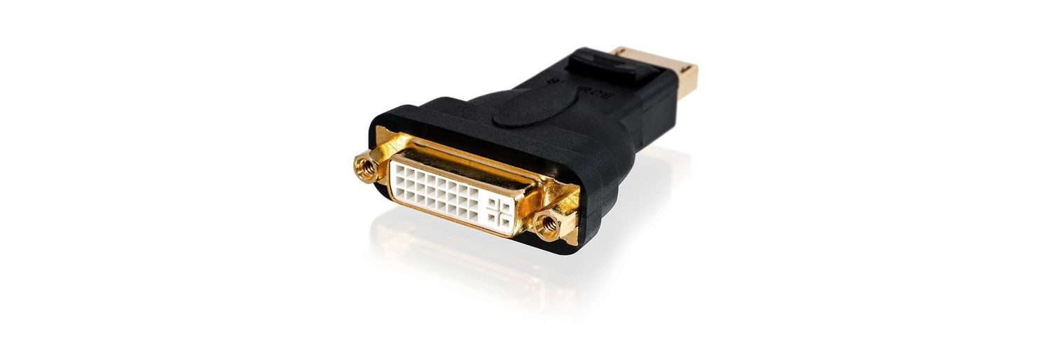 CSL VideoAdapter zu DVII Buchse, DisplayPort Stecker, Full HD DisplayPort zu DVI Video Adapter