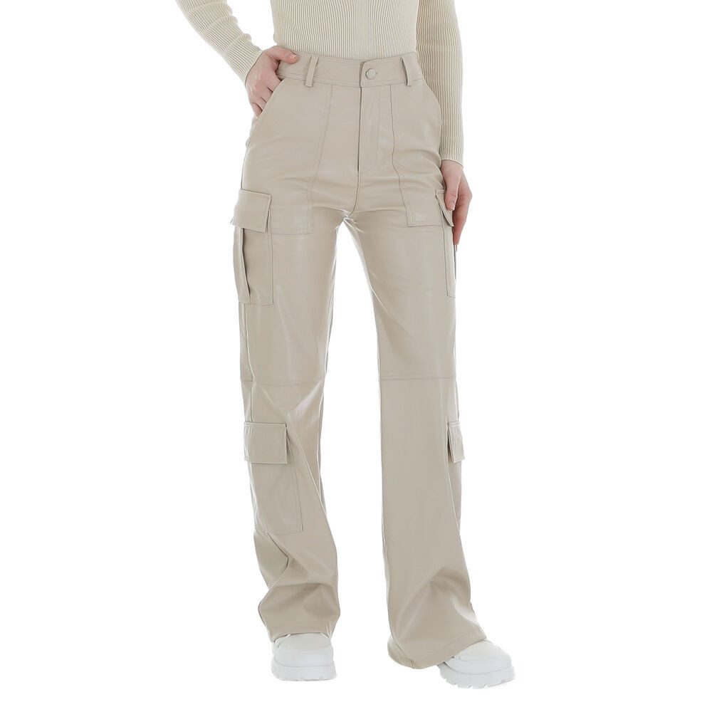 Lederimitathose Damen Freizeit