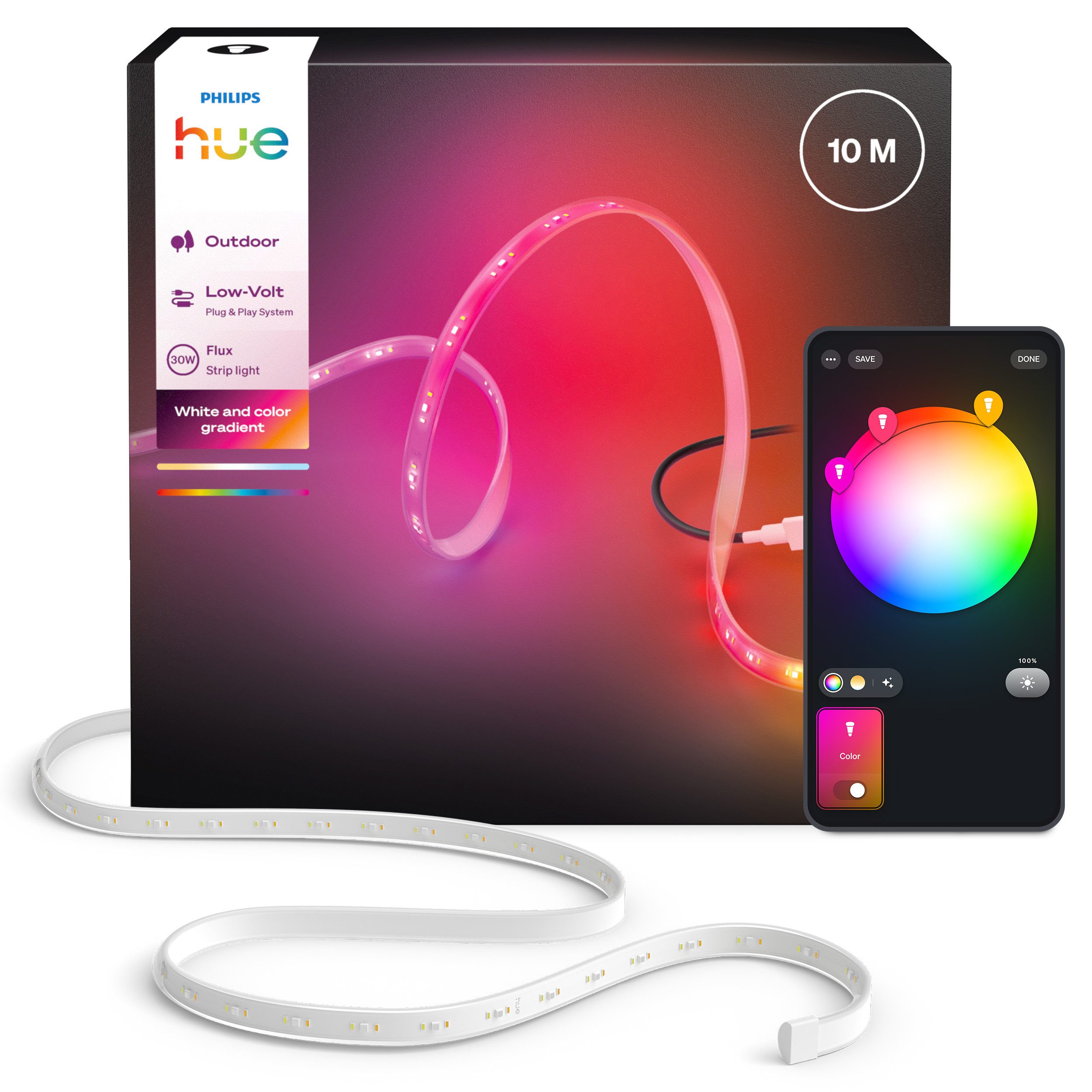 Philips Hue LED-Streifen Flux Gradient Outdoor Lightstrip