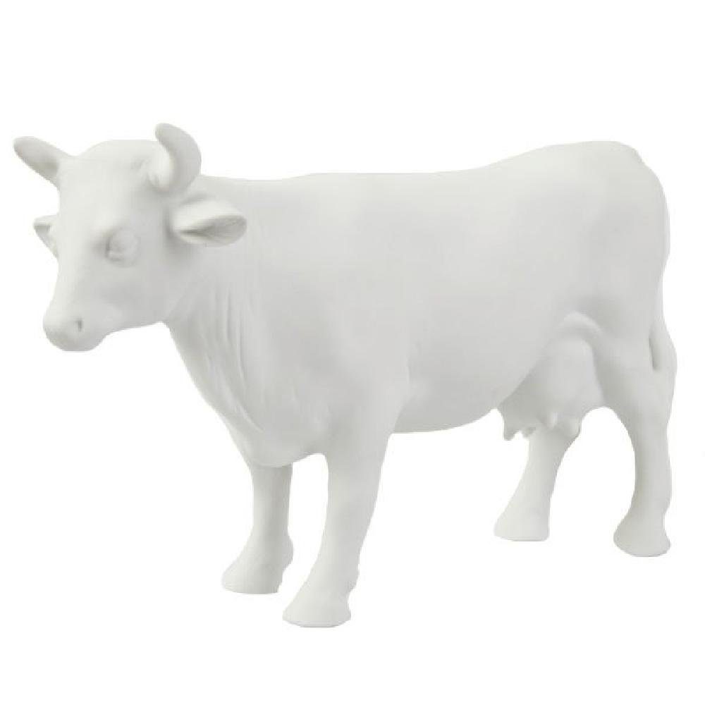 Porzellanfigur Weiß Kuh Dekoobjekt Reichenbach