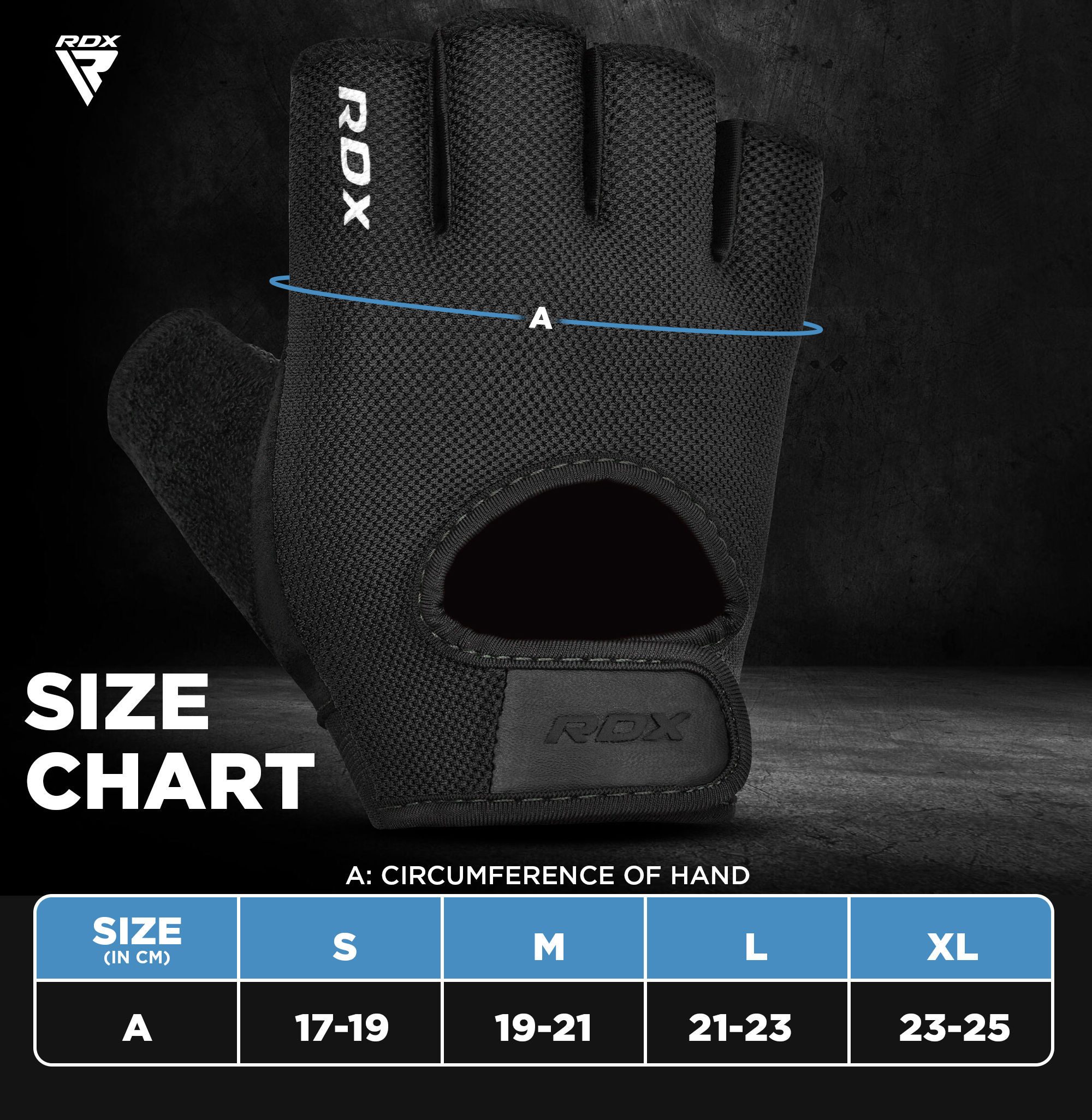 RDX Sports Trainingshandschuhe T1 Fitnessstudio Gewichtheben Handschuhe
