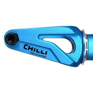 Chilli Stuntscooter Chilli Pro Scooters FAT27+24 Stunt-Scooter Fork HIC Headset Hell Blau