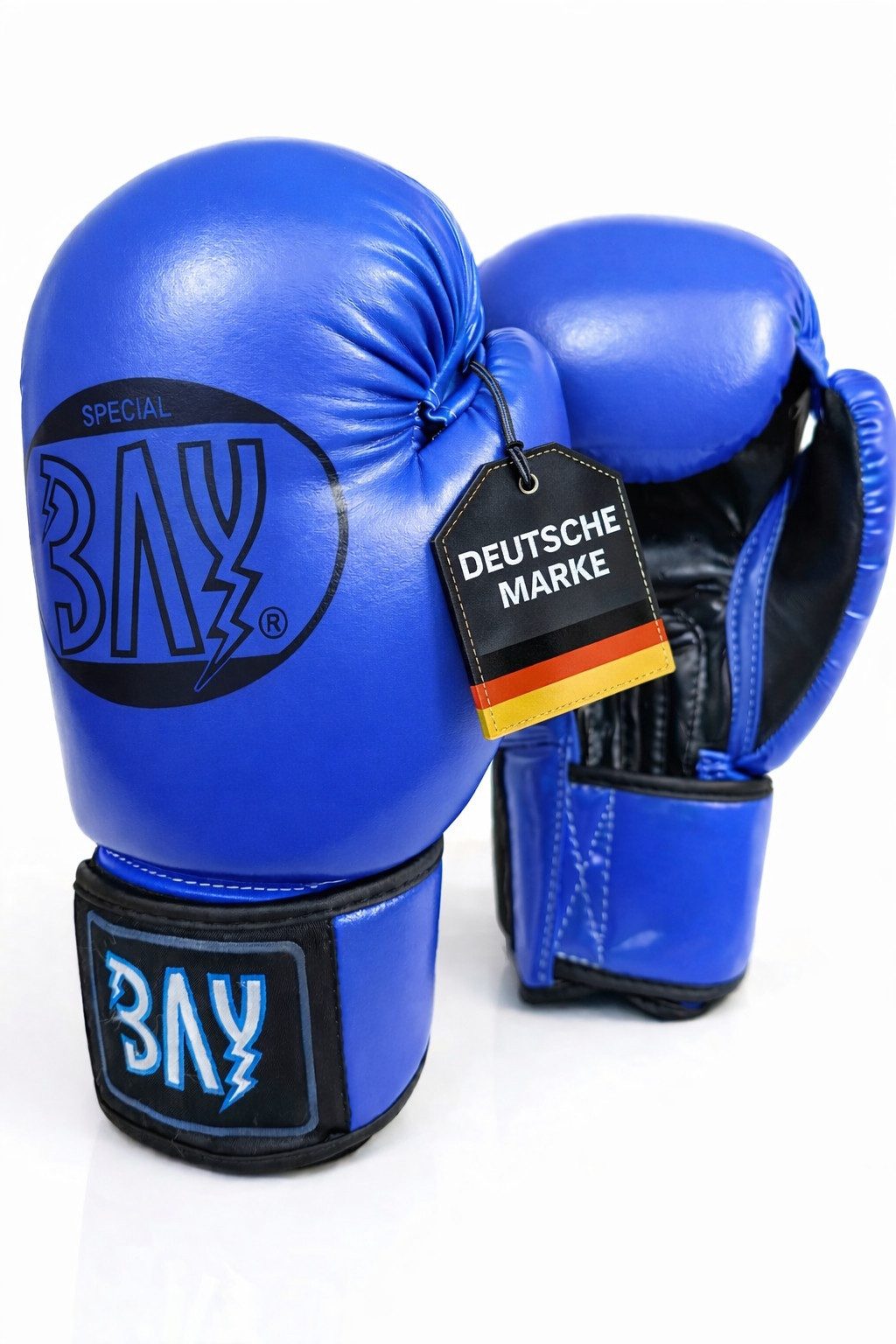 BAY-Sports Boxhandschuhe Future stabil & komfortabel für Boxen, Kickboxen, MMA & Sparring blau (Paar), 8, 10 Unzen, besonders stabil und komfortabel