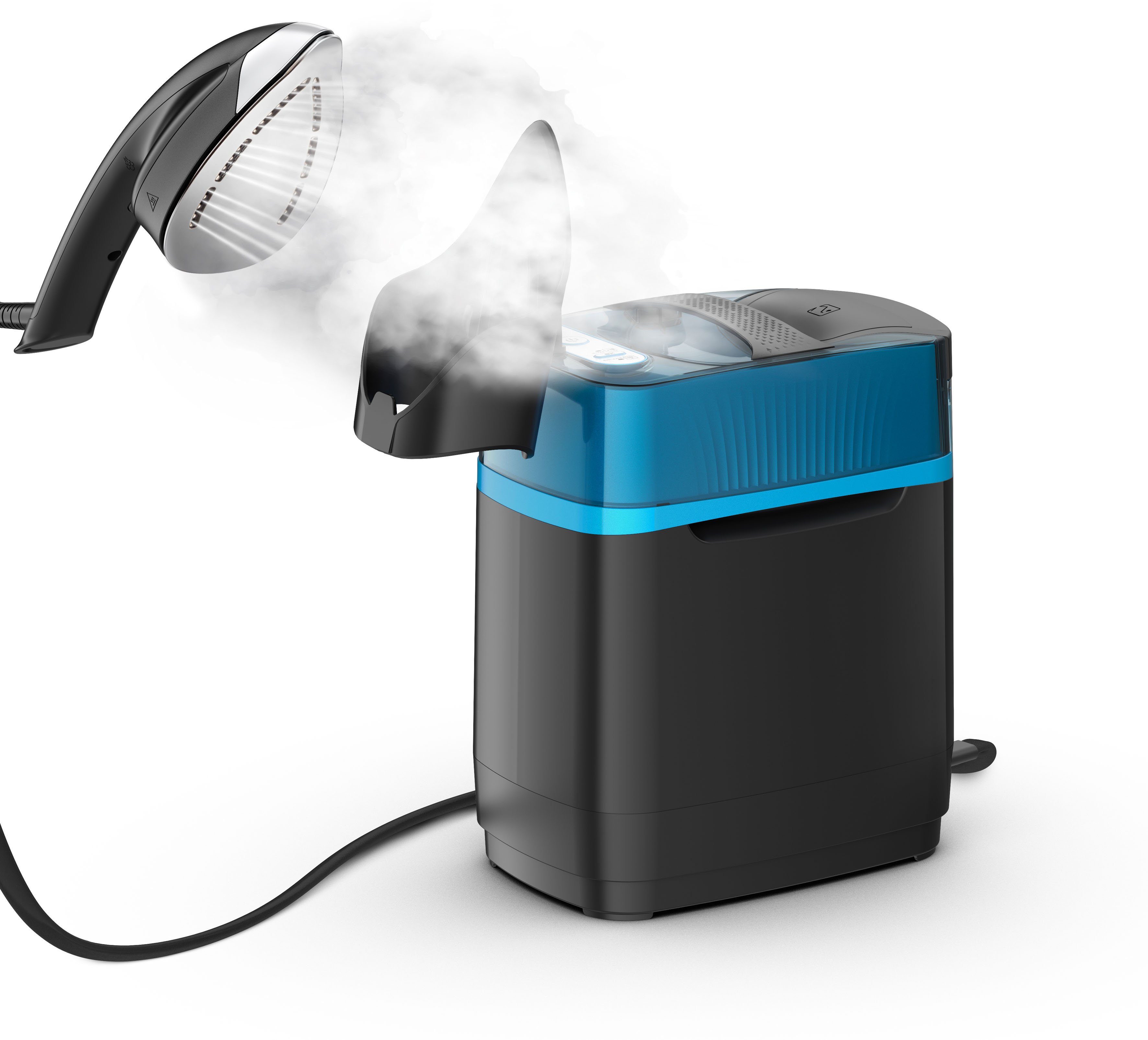 Tefal Dampfbürste UT2020 Cube, 2200 W, desinfizieren,vertikales Dampfreinigen, Dampfmenge bis zu 90 g/min