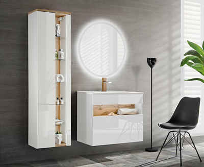 JVmoebel Badezimmer-Set Design Badezimmer Möbel Bad Hochwertige Schrank Wandschrank Sofort, (1, 1-St)