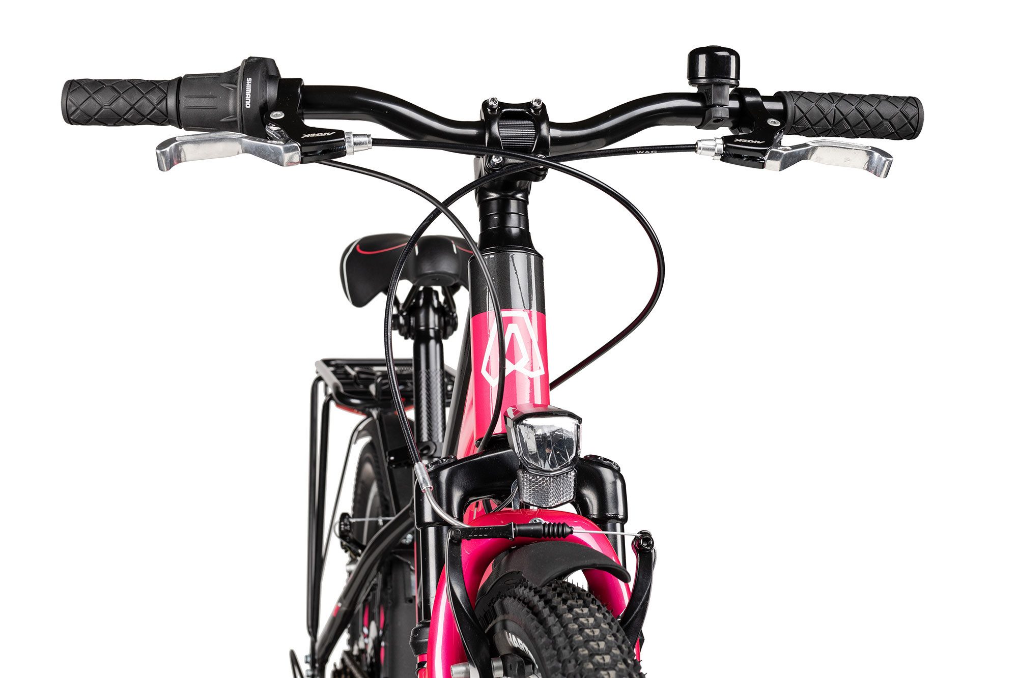 Axess Kinderfahrrad Axess Adventure 6 20 Trapez, 6 Gang Shimano Tourney 6 Schaltwerk, Kettenschaltung, Straßenausstattung violett/rosa