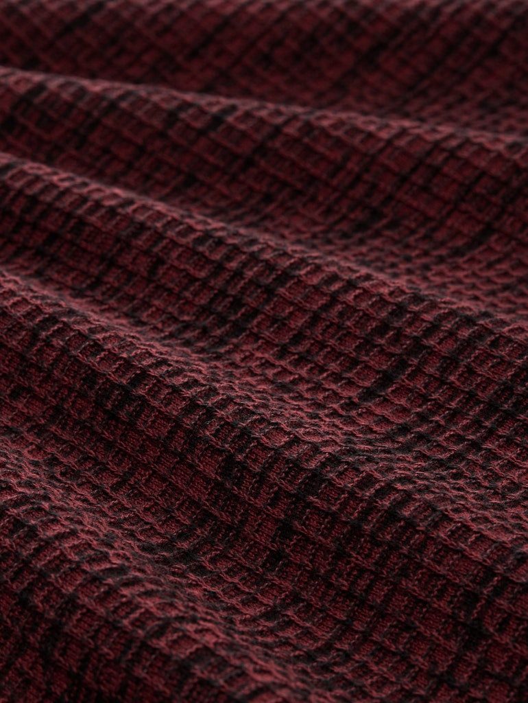 TOM TAILOR Rundhalspullover meliert 2-in-1-Look mit Jersey-Unterlegung günstig online kaufen